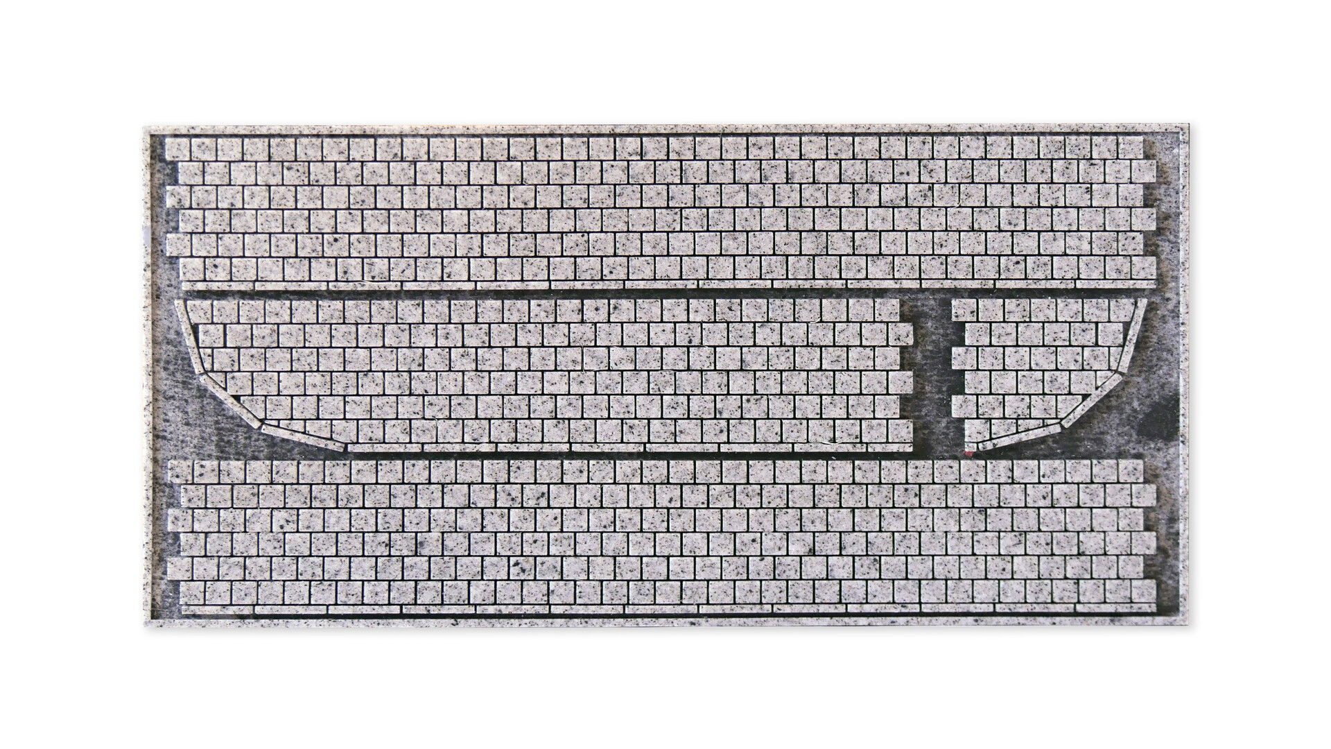 Modelleisenbahn-Straße Struktur-Bürgersteig „Kopfsteinpflaster“, hochwert