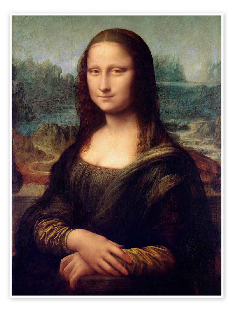 Posterlounge Poster Leonardo da Vinci, Mona Lisa, Malerei