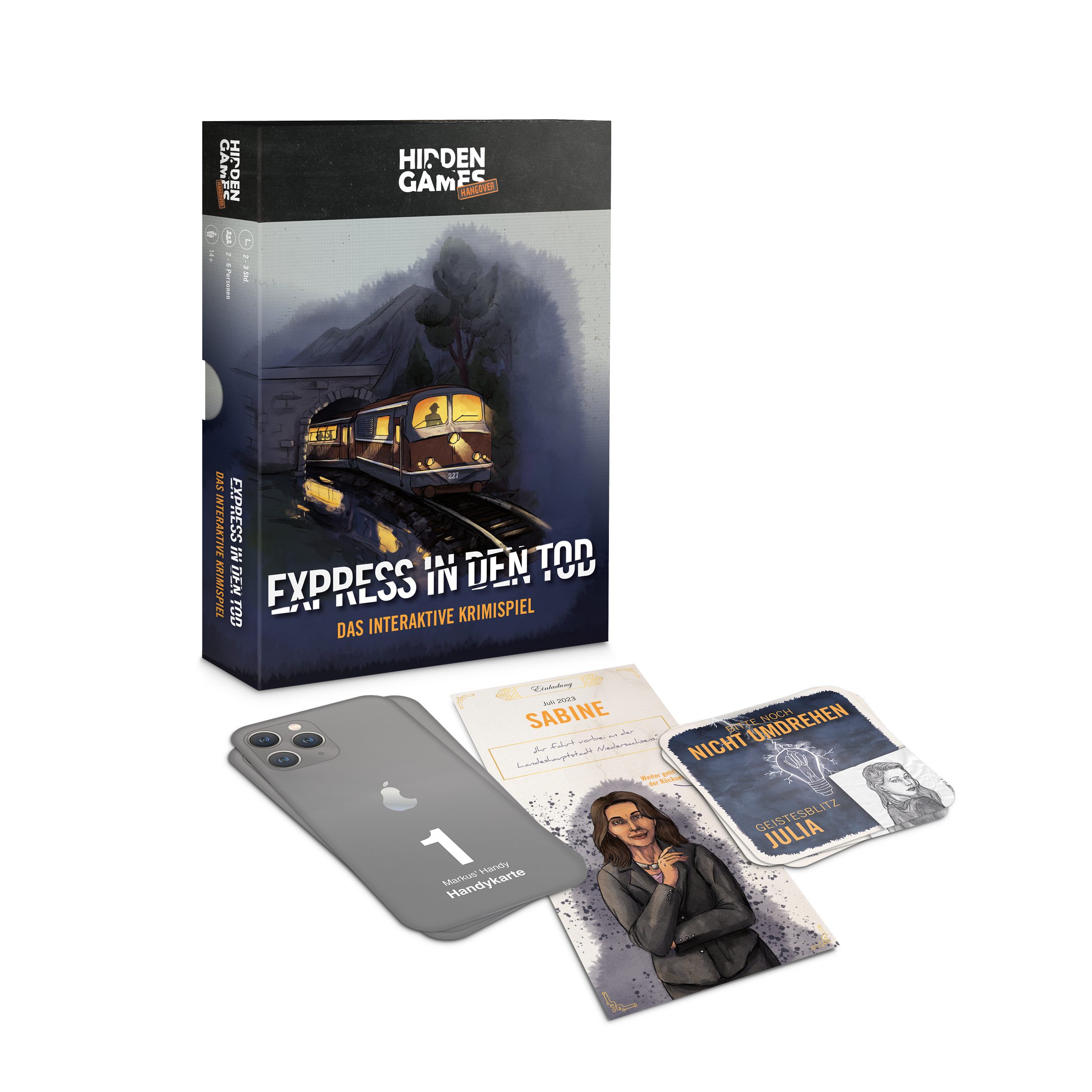 Hidden Games Hangover Spiel Express in den Tod, Das interaktive Krimierlebniss, Made in Germany