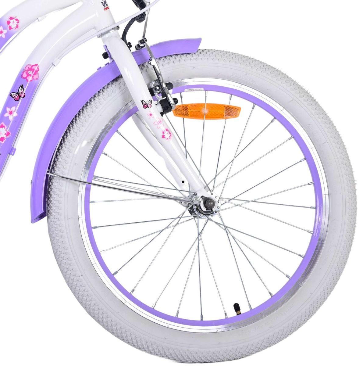 Volare Kinderfahrrad 20 ZOLL Kinder Mädchen Fahrrad Kinderfahrrad Rad LOVELY 7 Gänge 22125, 7 Gang Shimano, Kettenschaltung, 7 Gänge, Korb, Seitenständer, Gepäckträger