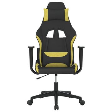 vidaXL Gaming-Stuhl Gaming-Stuhl Schwarz und Hellgrün Stoff (1 St)
