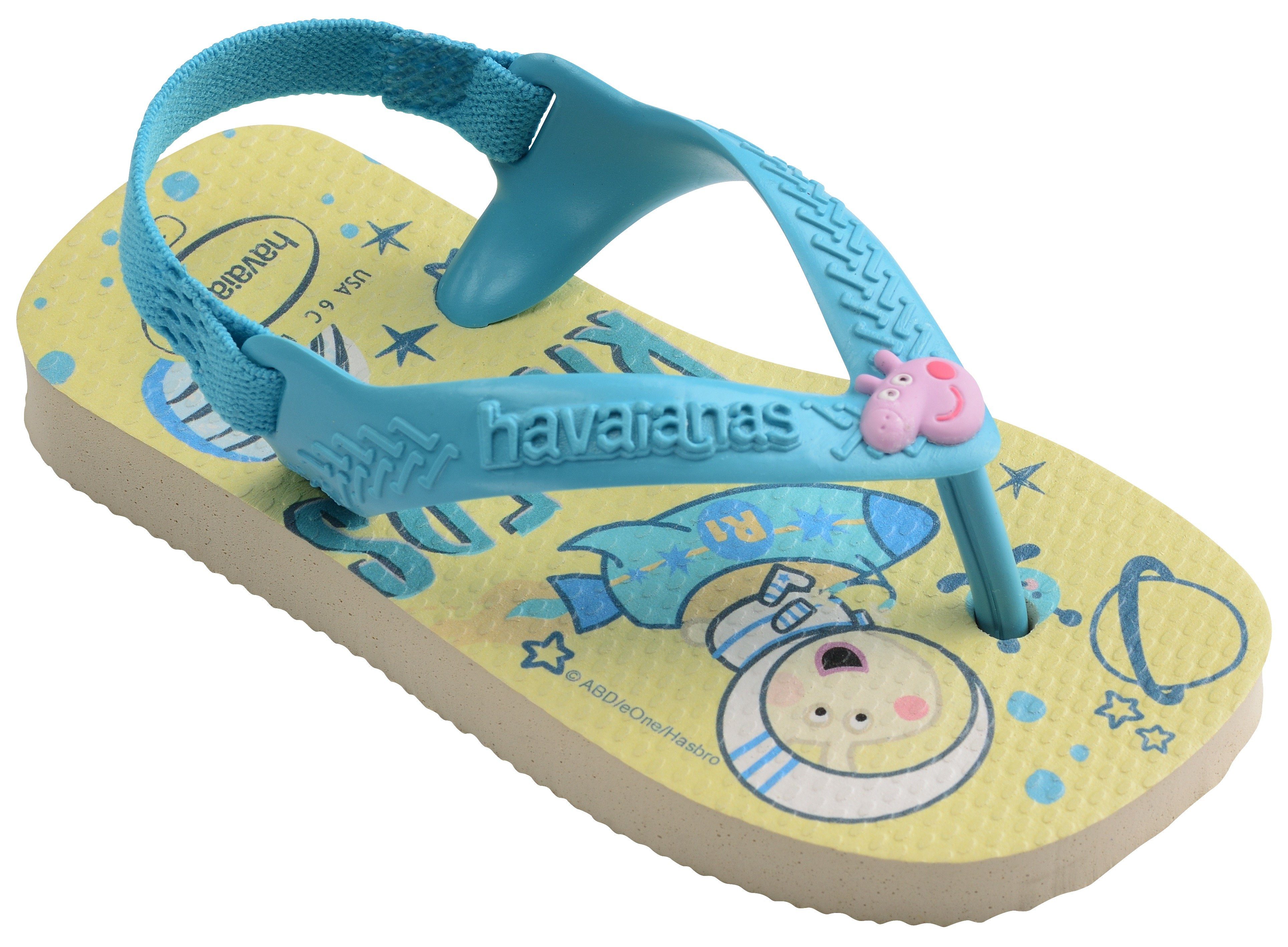 Havaianas BABY PEPPA türkis BIG Innensohle bedruckter mit Sandale