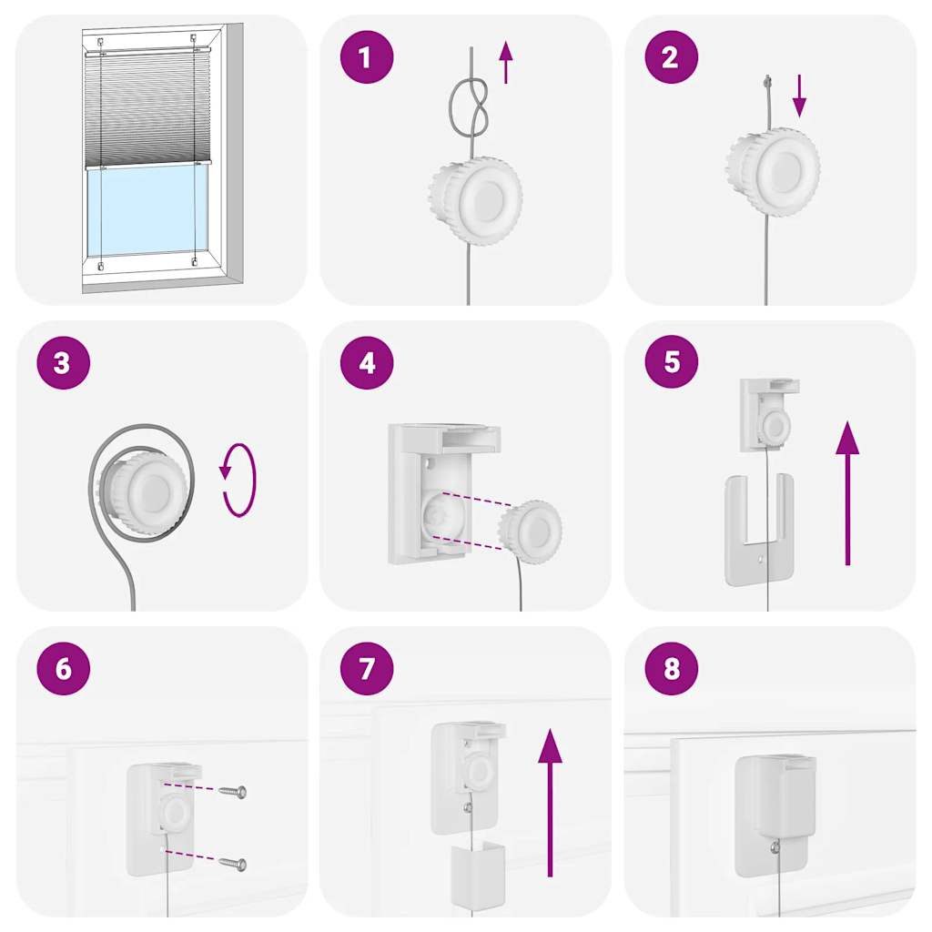 vidaXL Gardine 75 x 150 cm Plissee Anthrazit 75x150 cm Stoffbreite 74,4 cm Polyester