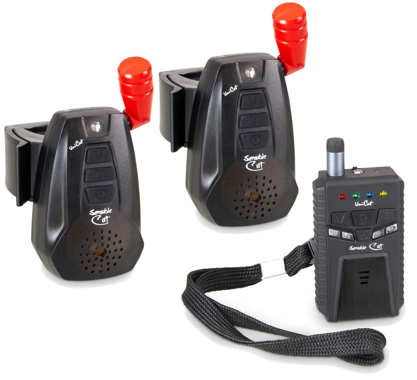 elektronischer Bissanzeiger UNI CAT Sensible Cat Limpid Black 2+1 Set - Welsbissanzeiger