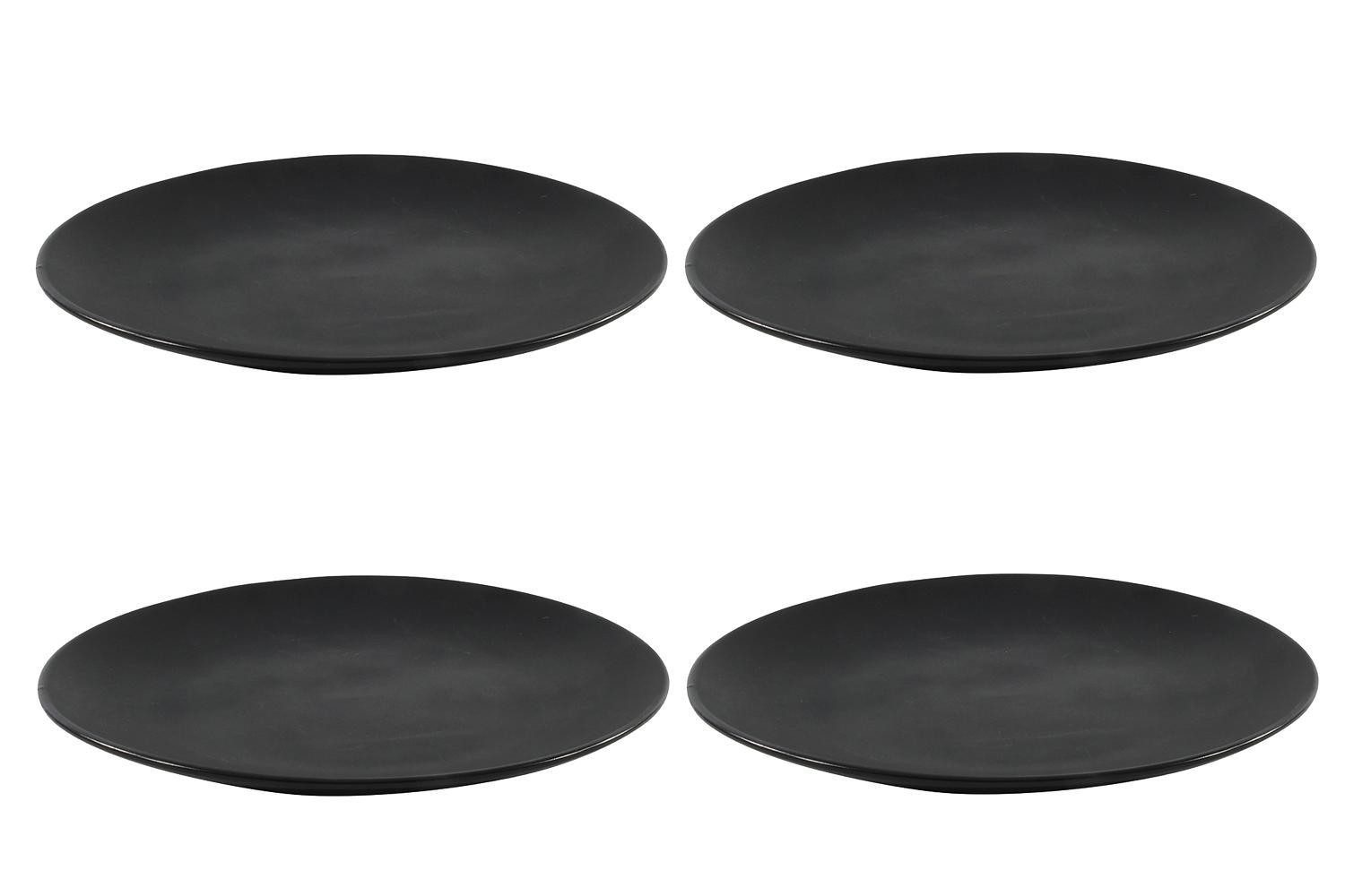 Speiseteller BRUNCH, Ø 27 cm, Schwarz matt, Porzellan