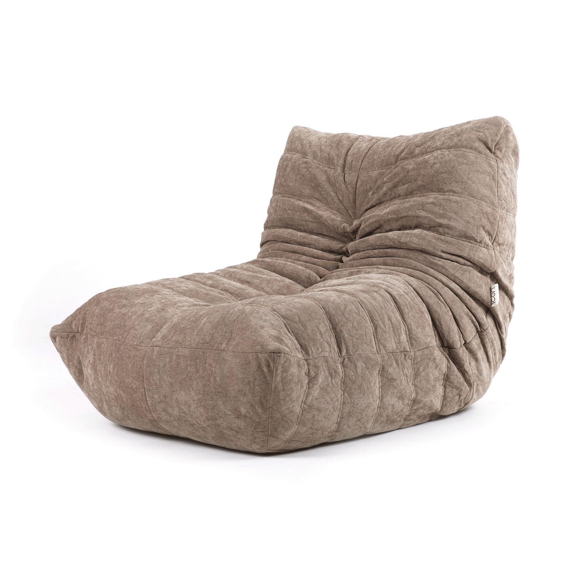 icon Sessel Schwammsofa Raupensitzsack Relaxsessel XXL aus Chenille "Enzo", günstig online kaufen