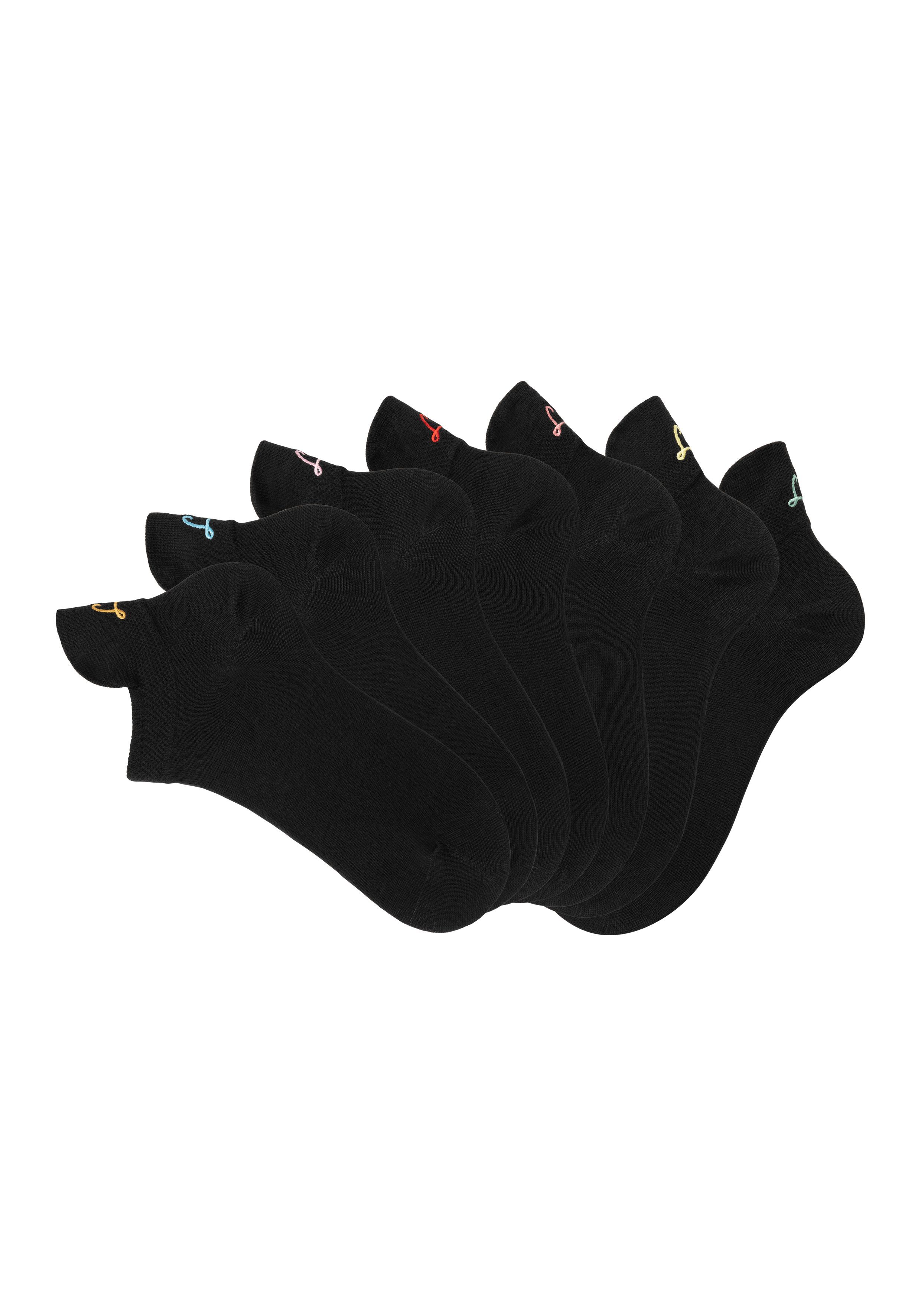 LASCANA Sneakersocken (Box, 7-Paar, Box) mit kleiner Stickerei günstig online kaufen