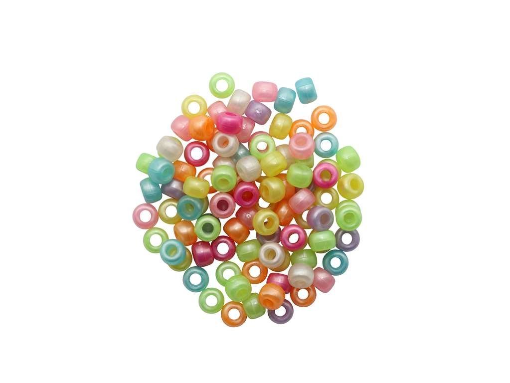 Thumbnail - Glorex Bastelperlen Glorex Schmuck Perlen 6-9 mm 25 g pastell