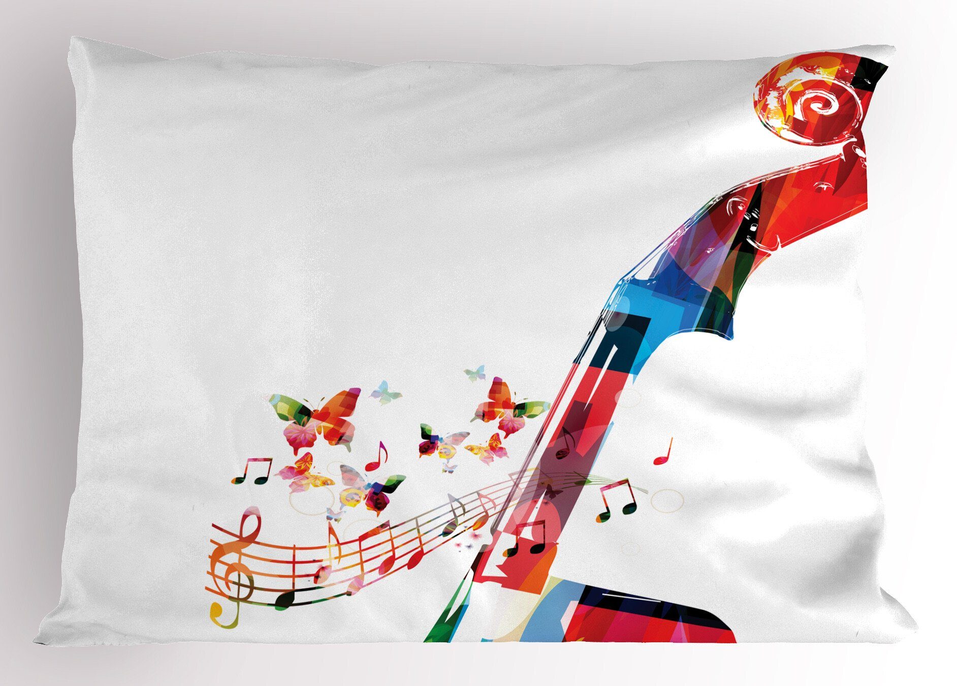 Kissenbezüge Dekorativer Standard King Size Gedruckter Kissenbezug, Abakuhaus (1 Stück), Cello Kreative Zusammenfassung Wirbelkasten Kunst