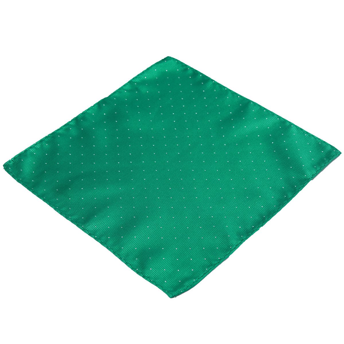 DonDon Einstecktuch DonDon Herren Hanky mit silbernen Punkten, (Packung, 1-St. Packung), zum Falten, Seidenlook