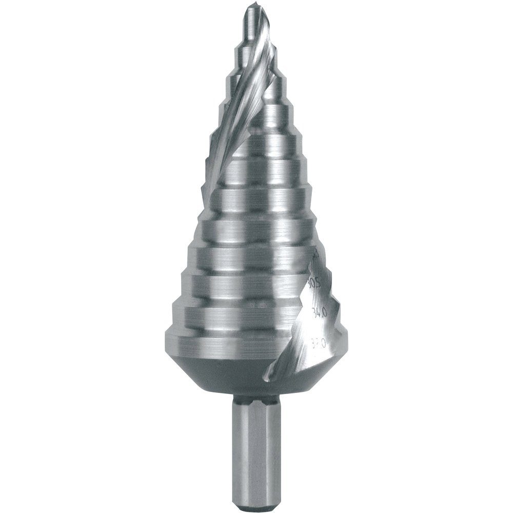 Ruko Metallbohrer RUKO 101060E HSSE-Co 5 Stufenbohrer Gesamtlänge 100 mm 3-Flächensc