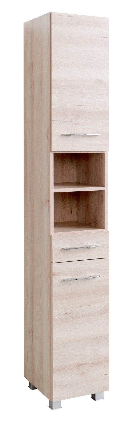 Basera® Hochschrank Ondine 30 cm breit buche, Badezimmermöbel