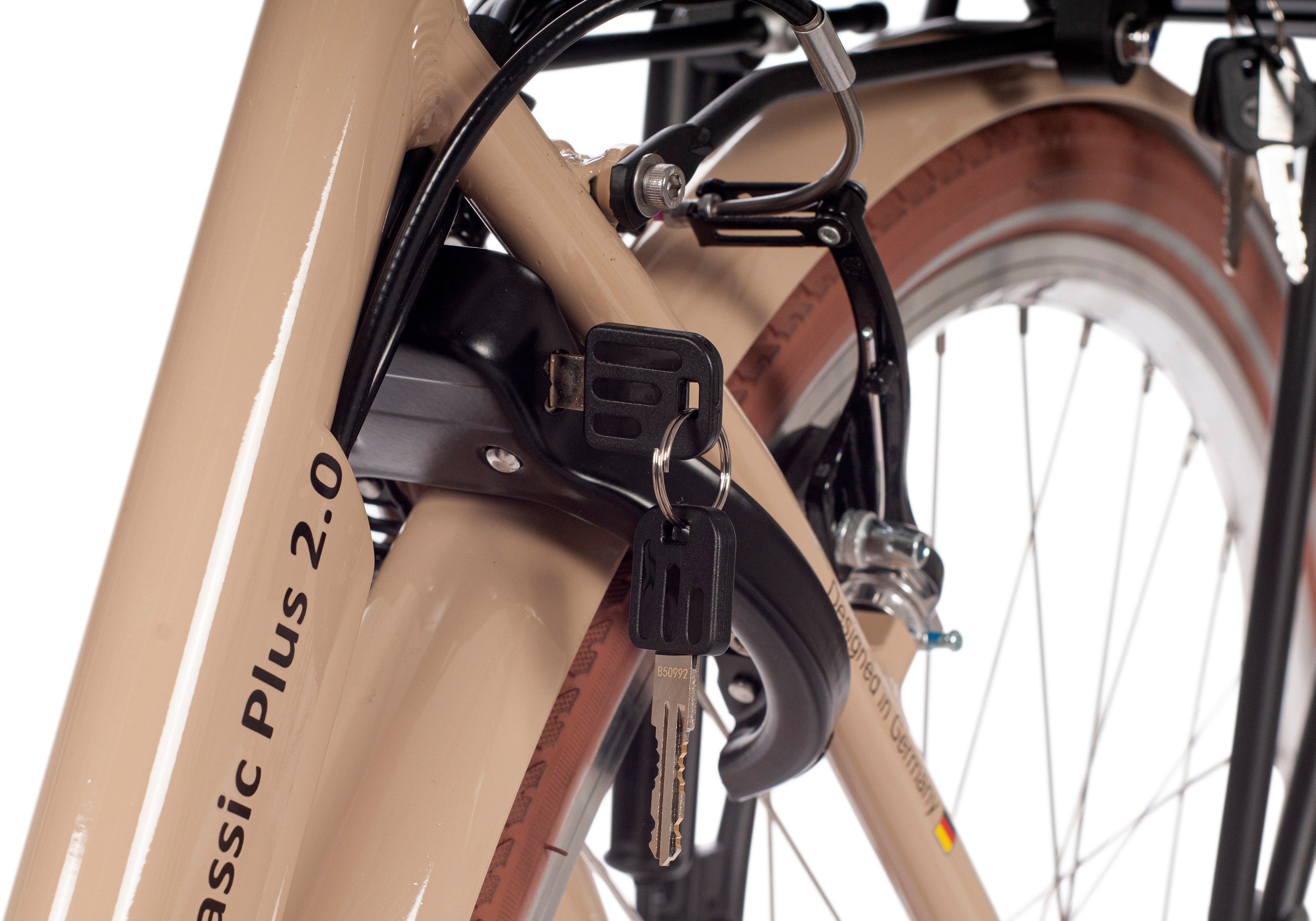 SAXONETTE E-Bike CLASSIC PLUS Shimano 7 Gang Wh Akku 418 2.0, Nabenschaltung, Schaltwerk, Nexus Frontmotor