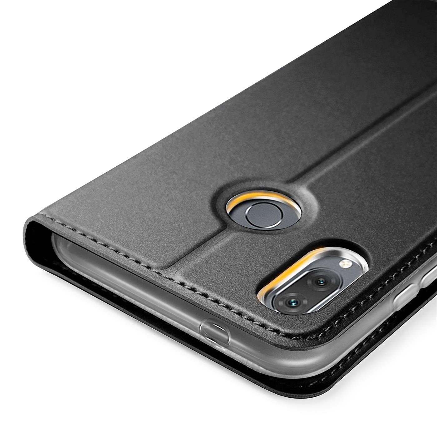 CoolGadget Handyhülle Magnet Case Handy Tasche für Huawei P20 Lite 5,8 Zoll, Hülle Klapphülle Ultra Slim Flip Cover für P20 Lite Schutzhülle