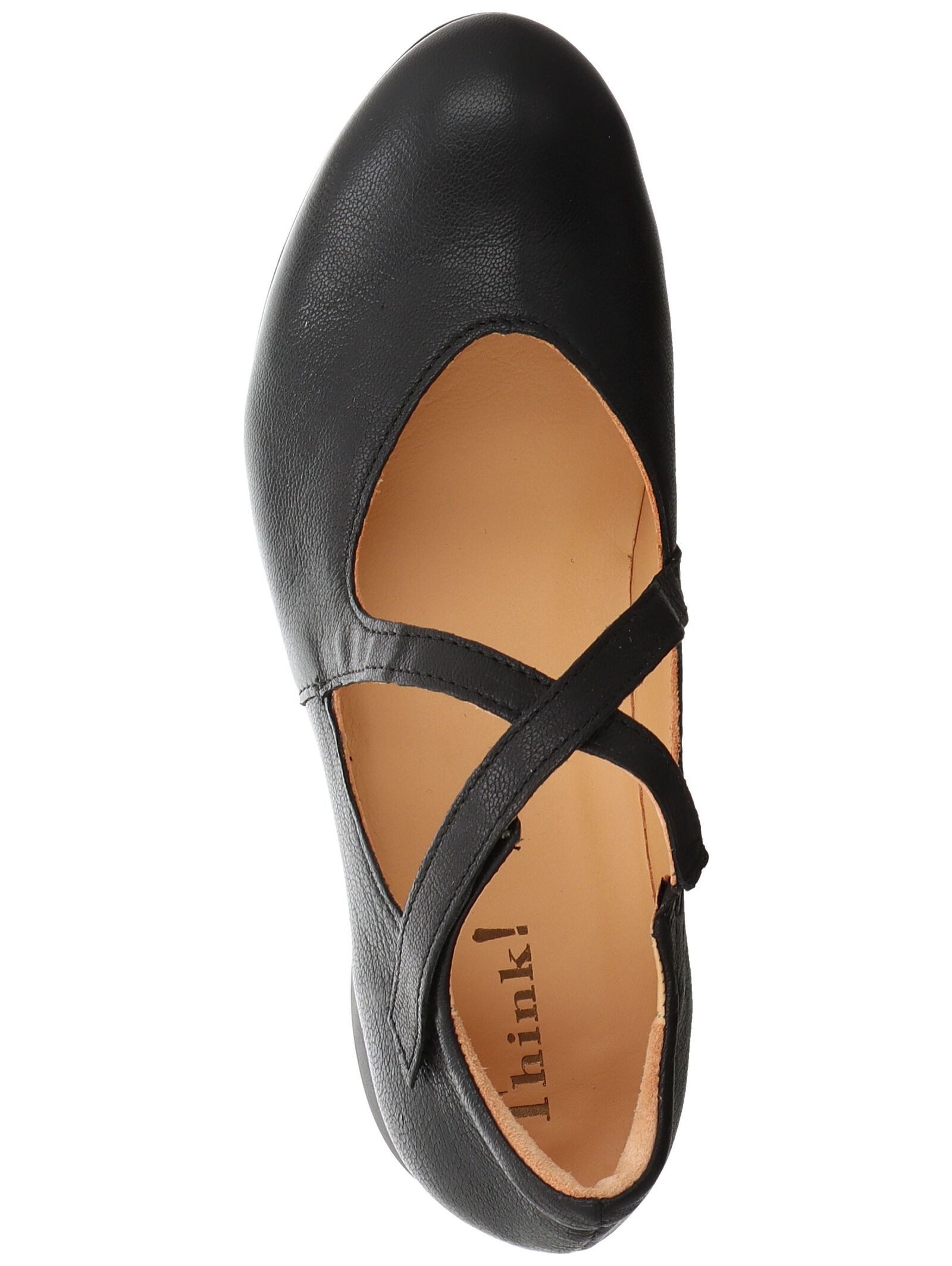 Think! Think! Ballerinas Nappaleder Riemchenballerina