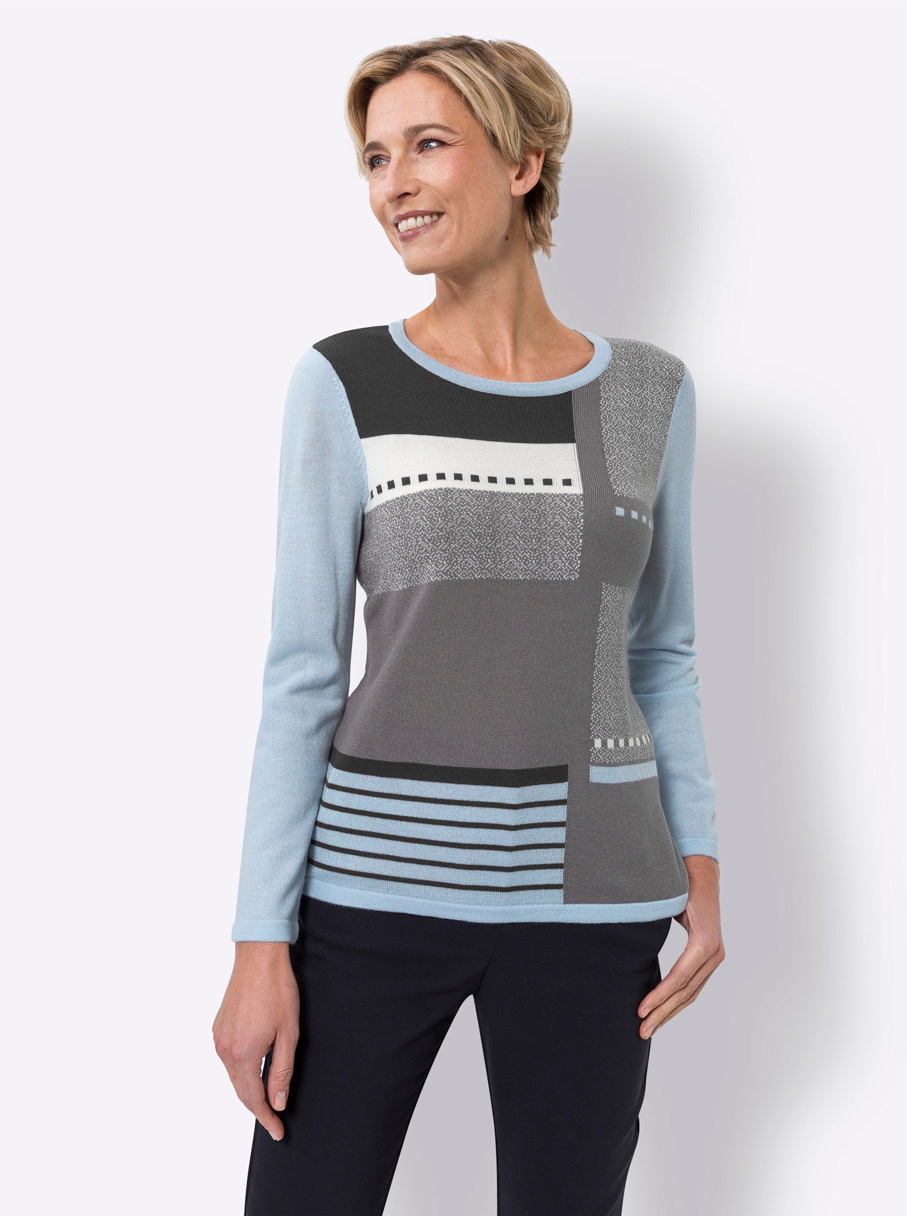 Strickpullover Langarm-Pullover