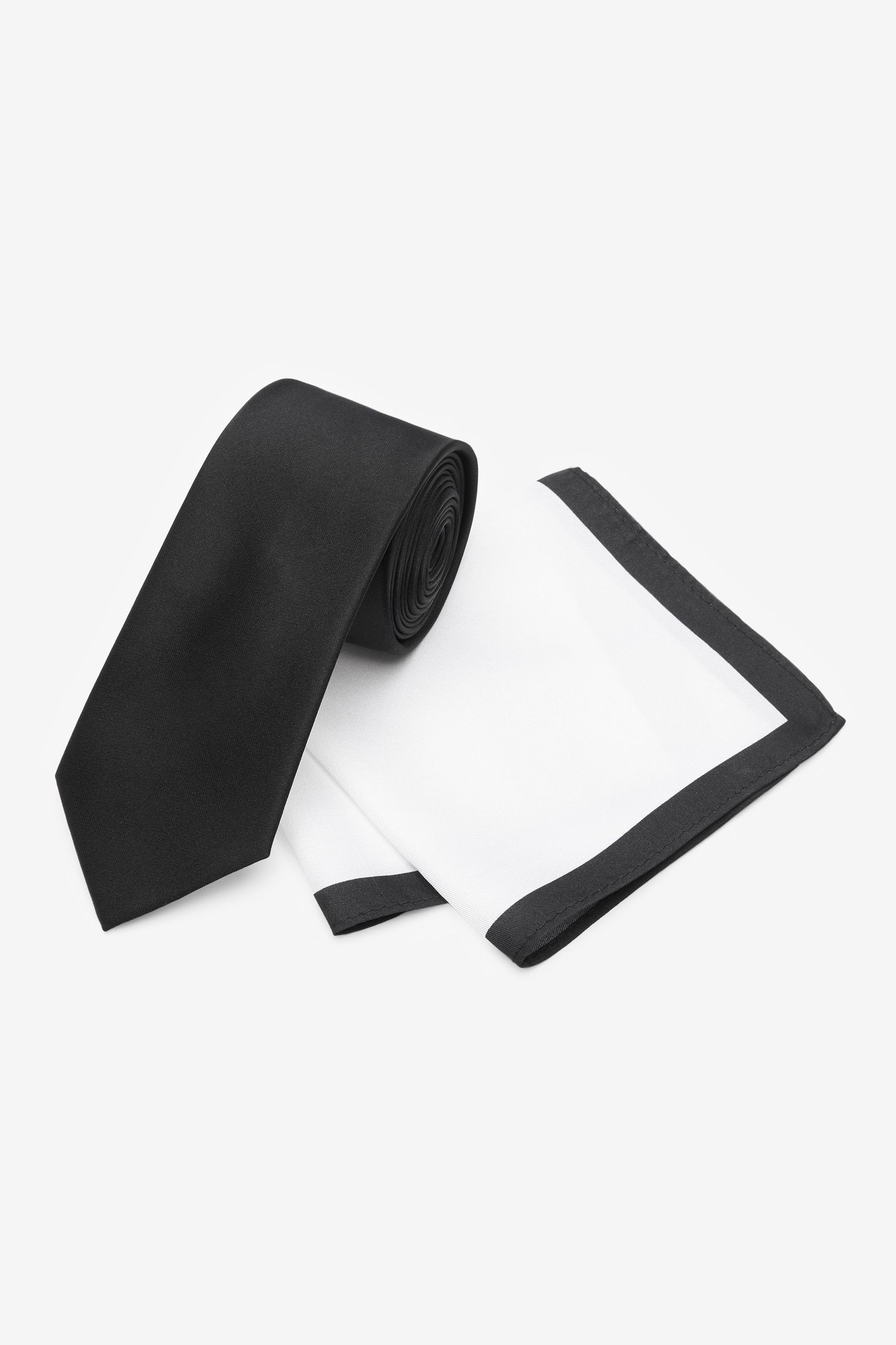 Next Krawatte Hochzeitsset: Seidenkrawatte und Einstecktuch-Slim (2-St)