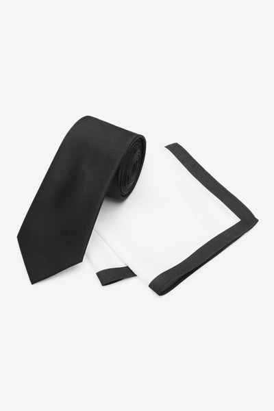 Next Krawatte Hochzeitsset: Seidenkrawatte und Einstecktuch-Slim (2-St)