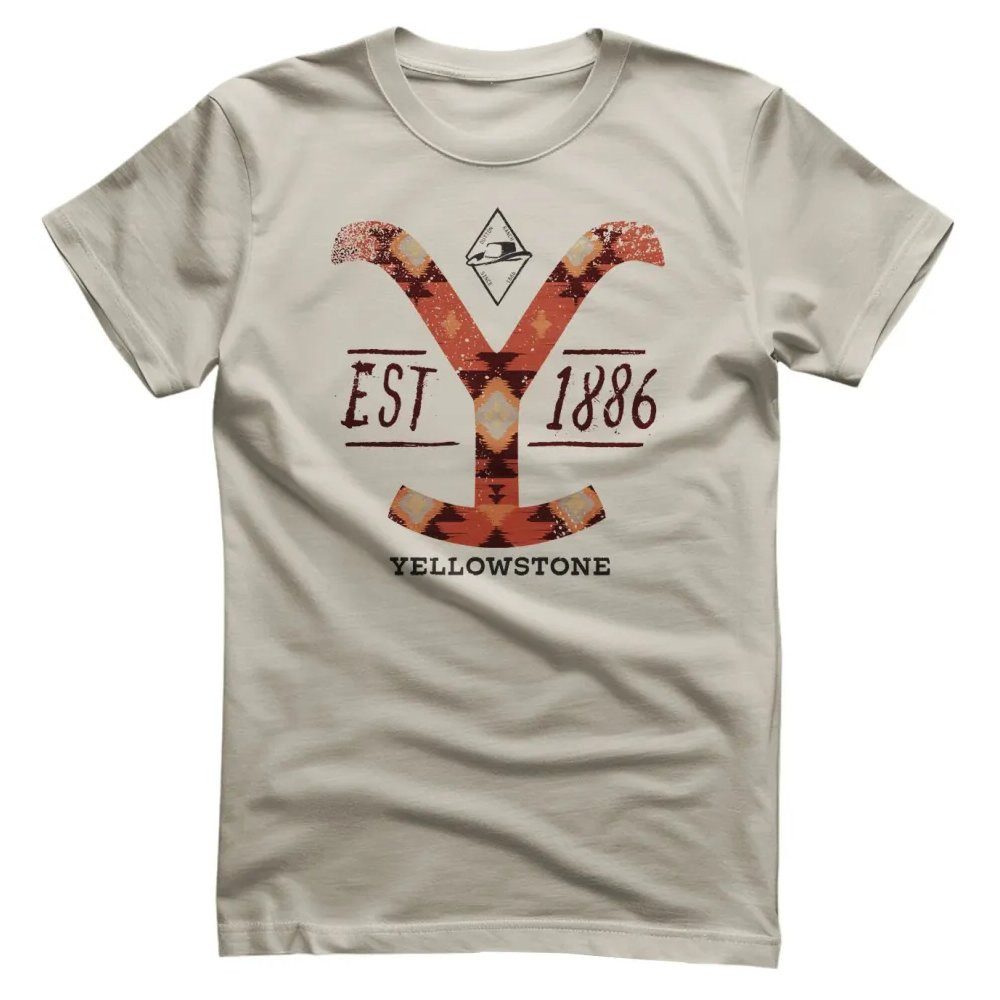 yellowstone T-Shirt Native Pattern Logo T-Shirt