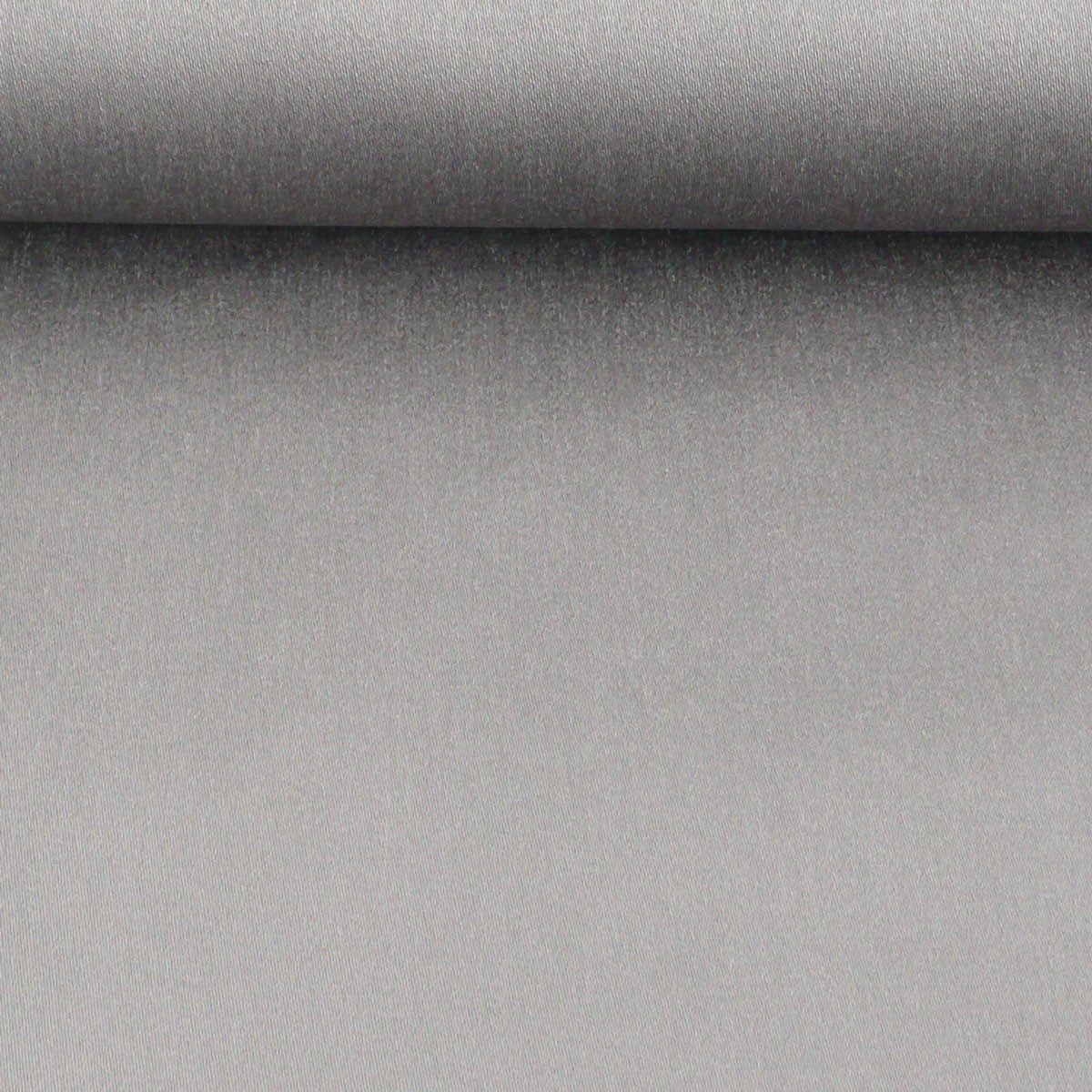 SCHÖNER LEBEN. Stoff Baumwolle Satin Spandex dark grey