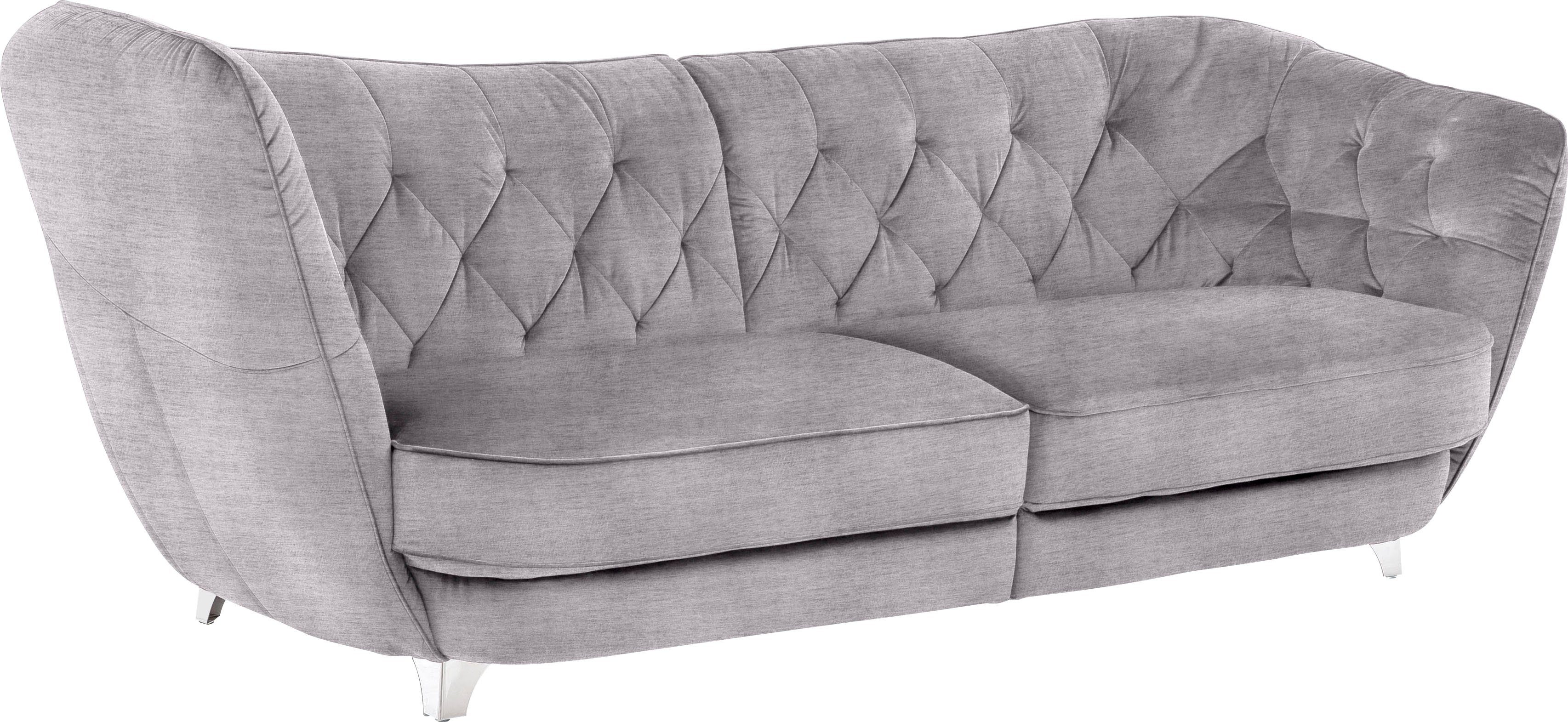 Leonique Big-Sofa Retro, stylischer Hochlehner