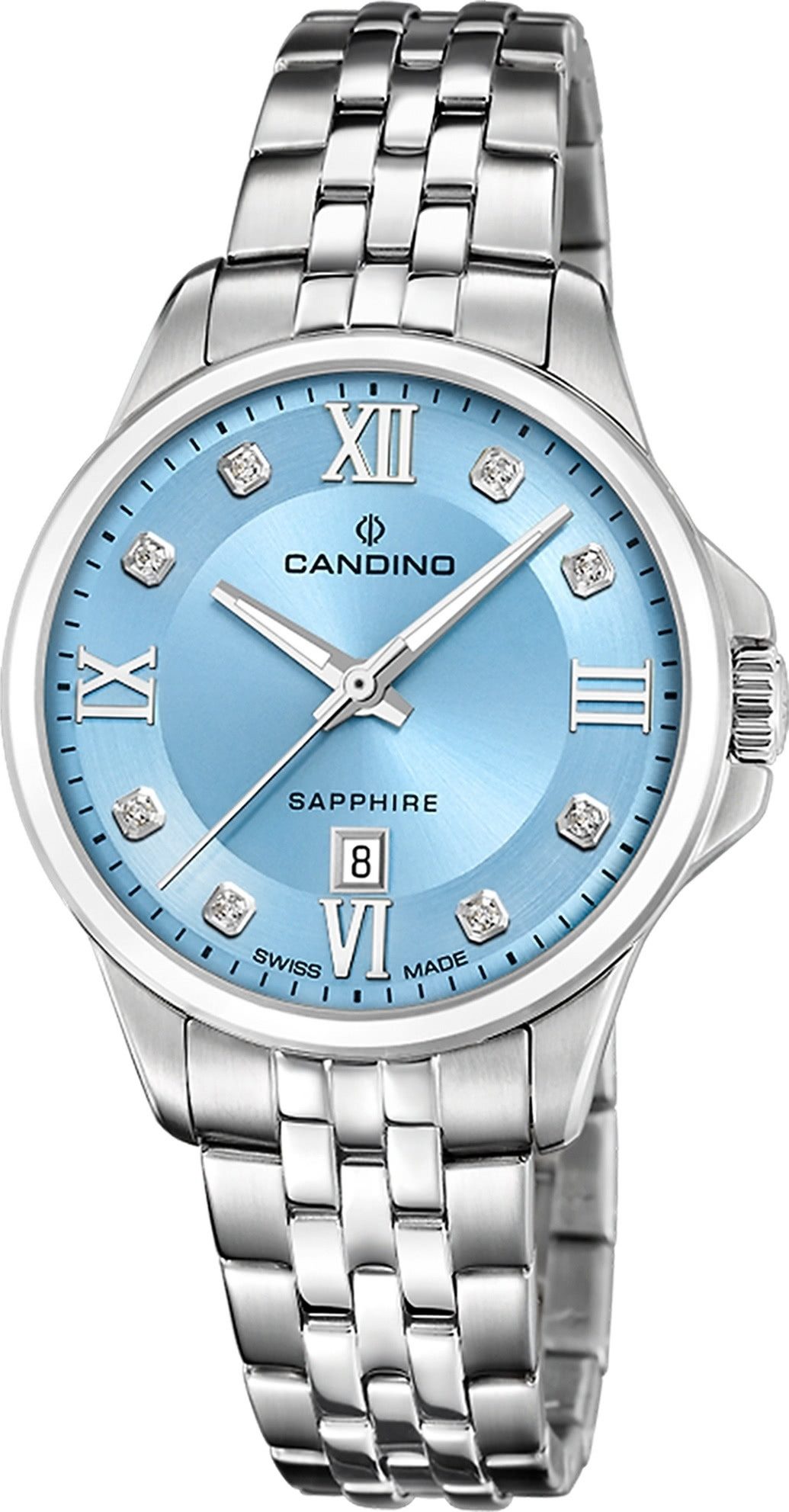 Quarzuhr Candino Damenuhr Edelstahl silber Candino