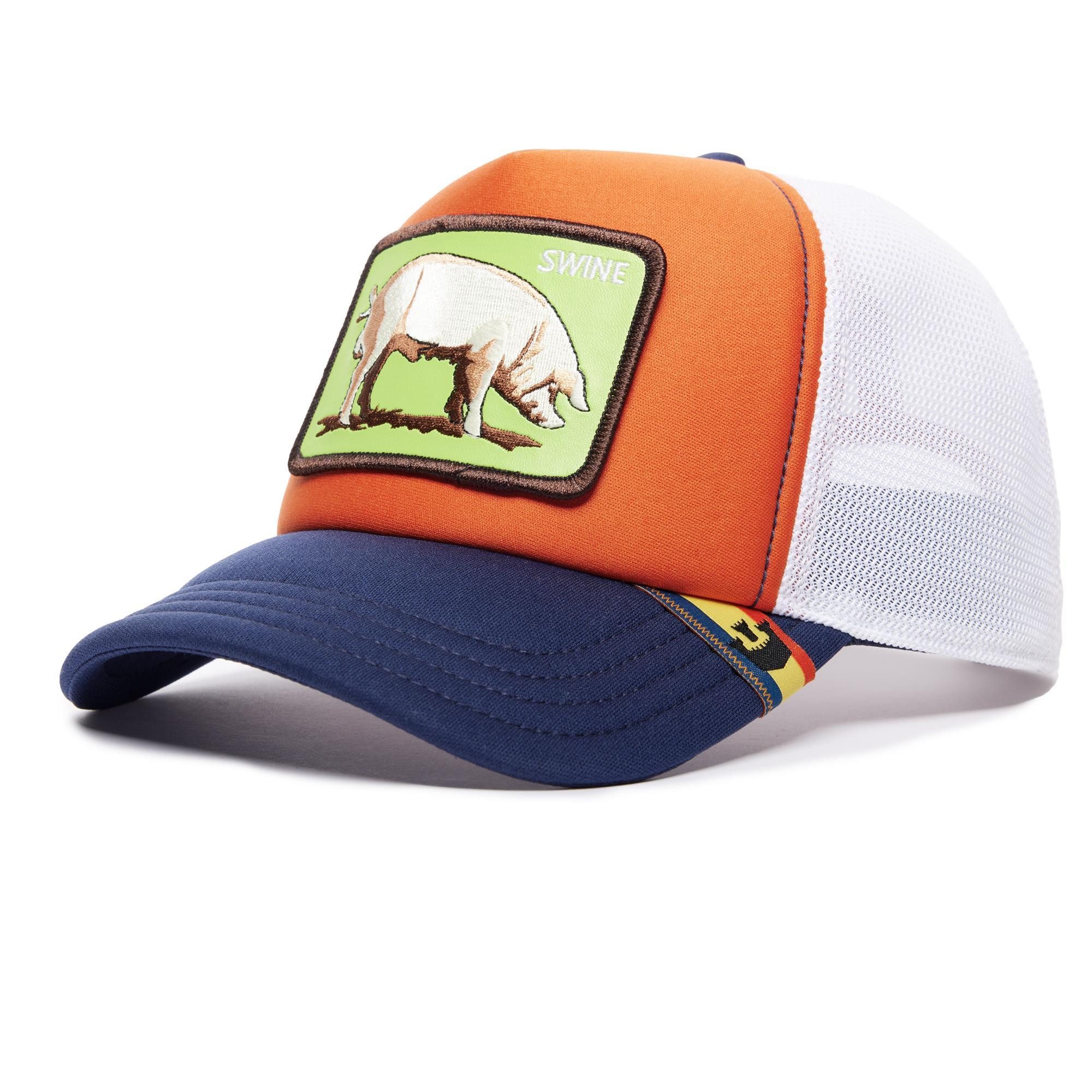GOORIN Bros. Trucker Cap Goorin Bros. First Pig Trucker MEsh Cap FARM ORIGINALS Red (Basecap, Meshcap, Trucker Kappe)