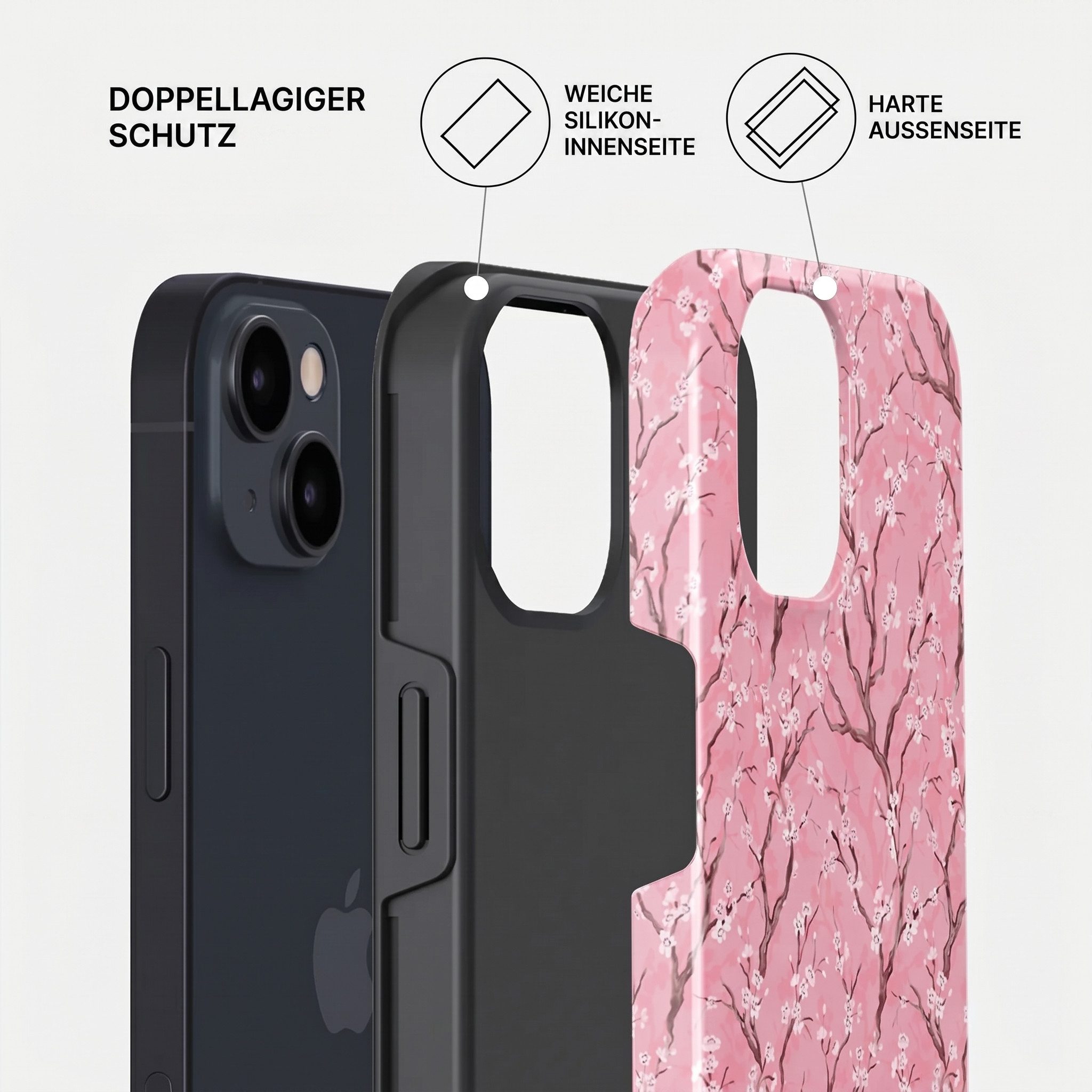 BURGA Backcover Burga Tough Back Cover MagSafe Apple iPhone 15 - Sakura