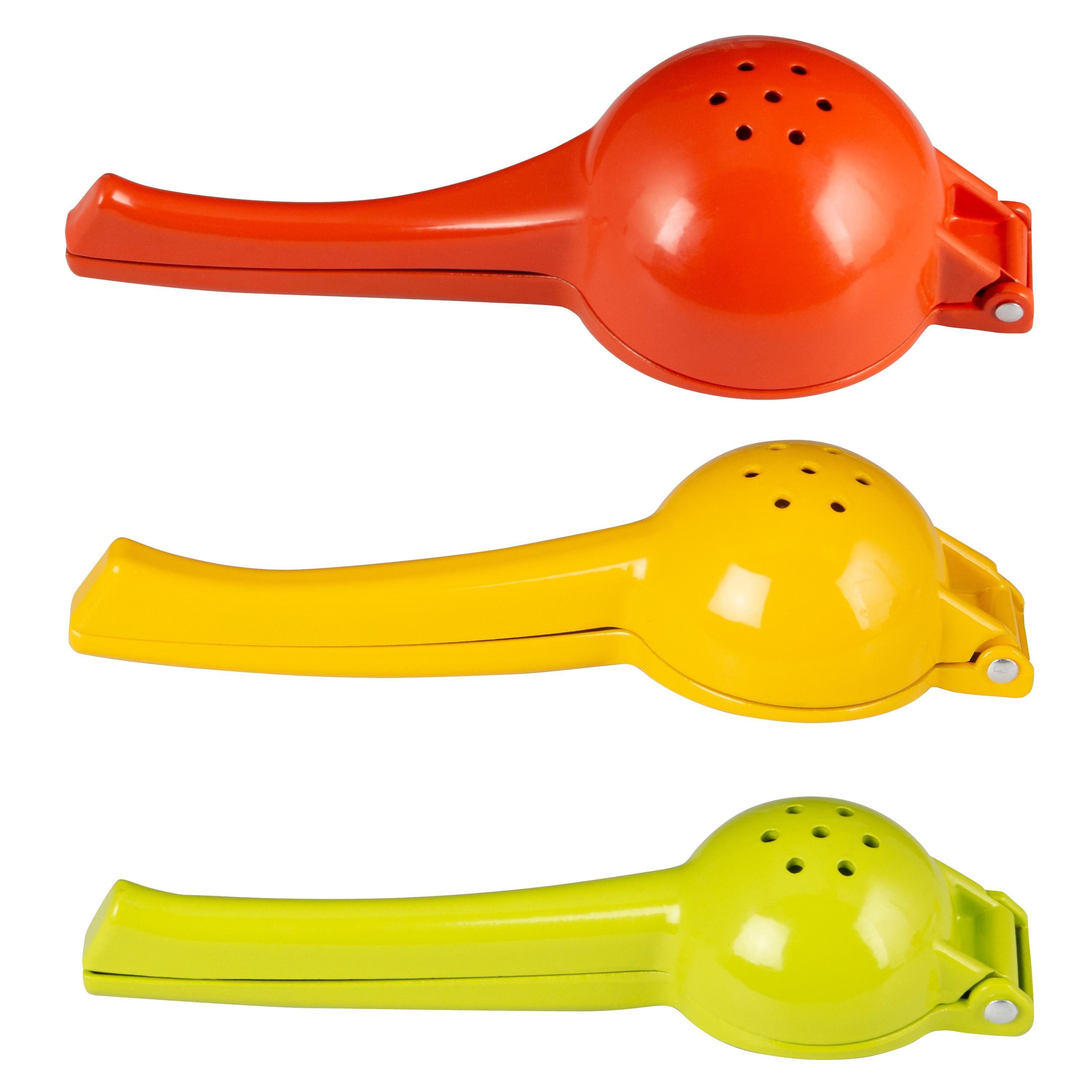 Zitruspresse Zitruspressen-Set 3tlg // für Orangen, Zitronen und Limetten aus Zink