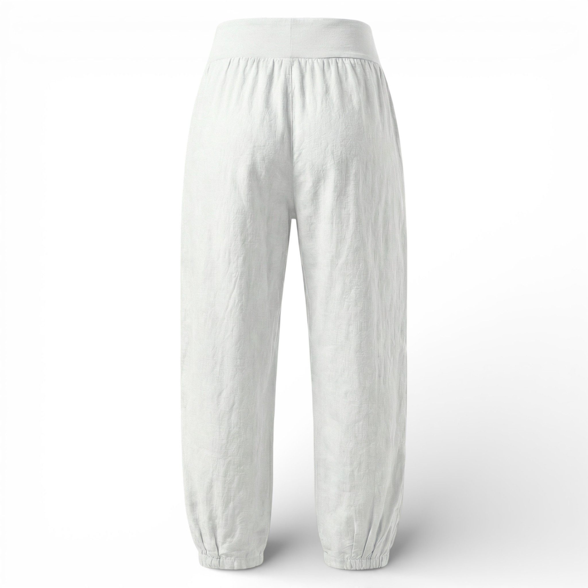 OriginalYou Leinenhose Sommerliche Leinen Pumphose luftig leichte Schlupfhose luftig & leichtes Leinengewebe, elastischer Bund, in Unifarbe