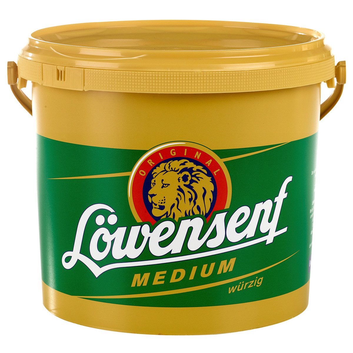 Löwensenf Saucen, Löwensenf mittelscharf im Eimer cremig pikant fein servieren 5000g
