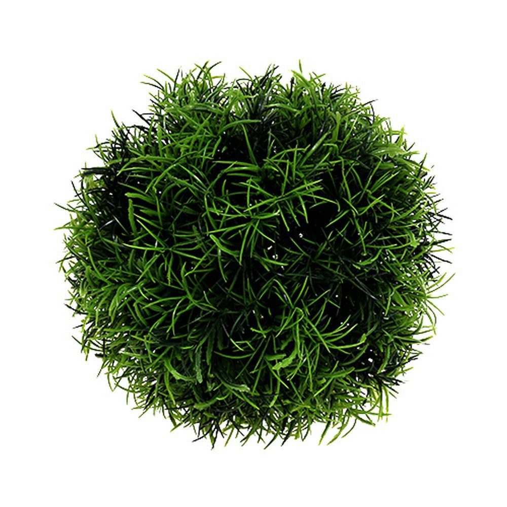 Künstliche Zimmerpflanze Graskugel Grün Dekokugel Kunstgras Ø15cm ideal für Deko, Viana, Höhe 15 cm