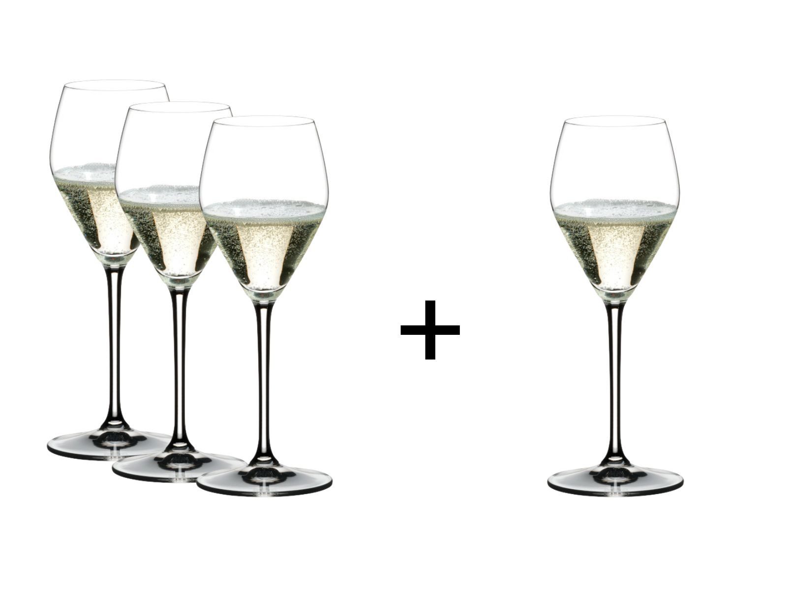 RIEDEL THE WINE GLASS COMPANY Champagnerglas Extreme Rosé/Champagner 4er Set, Kristallglas