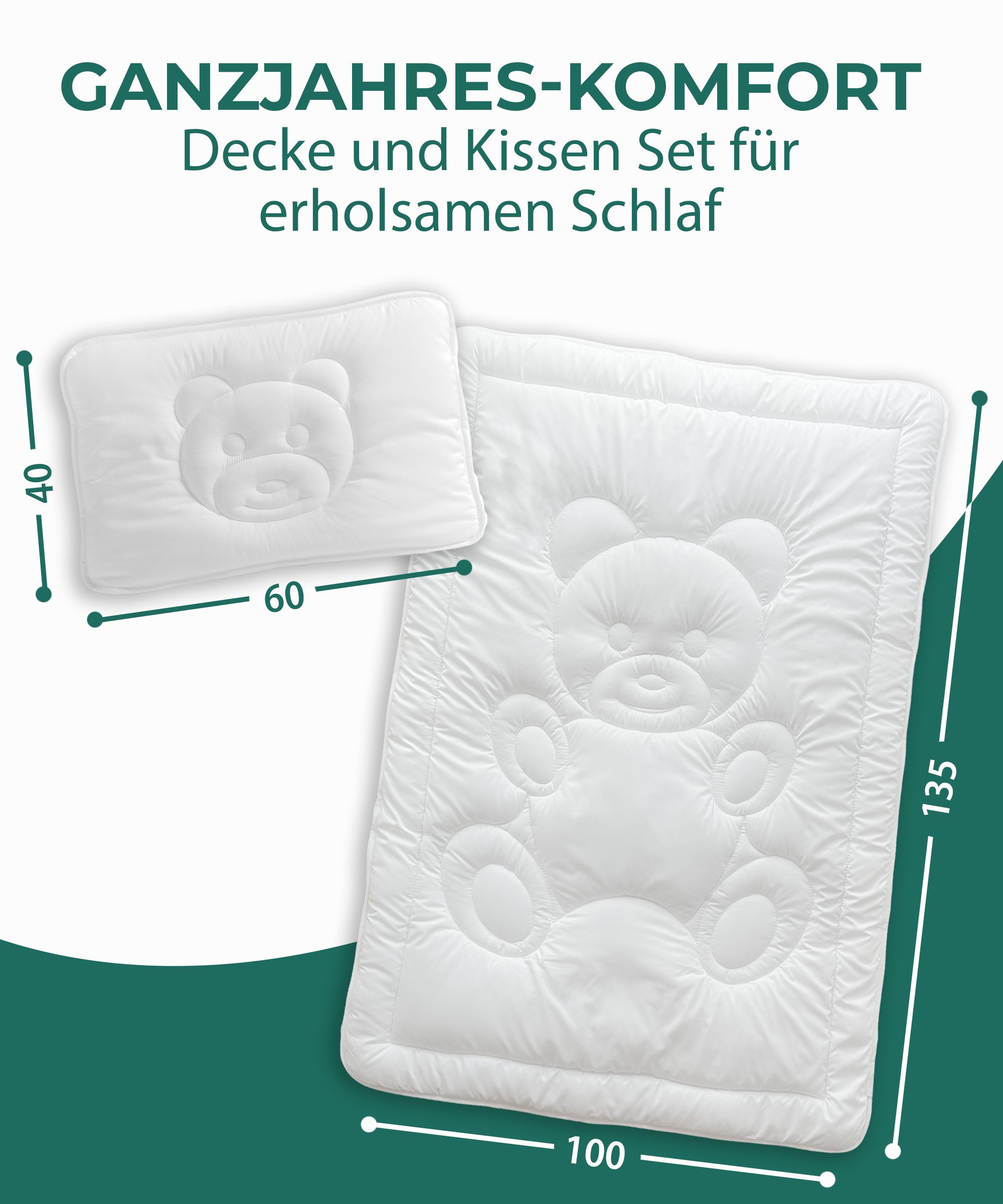 KNERST Kinderbettdecke + Microfaserkissen Kinder Bettdecken günstig online kaufen