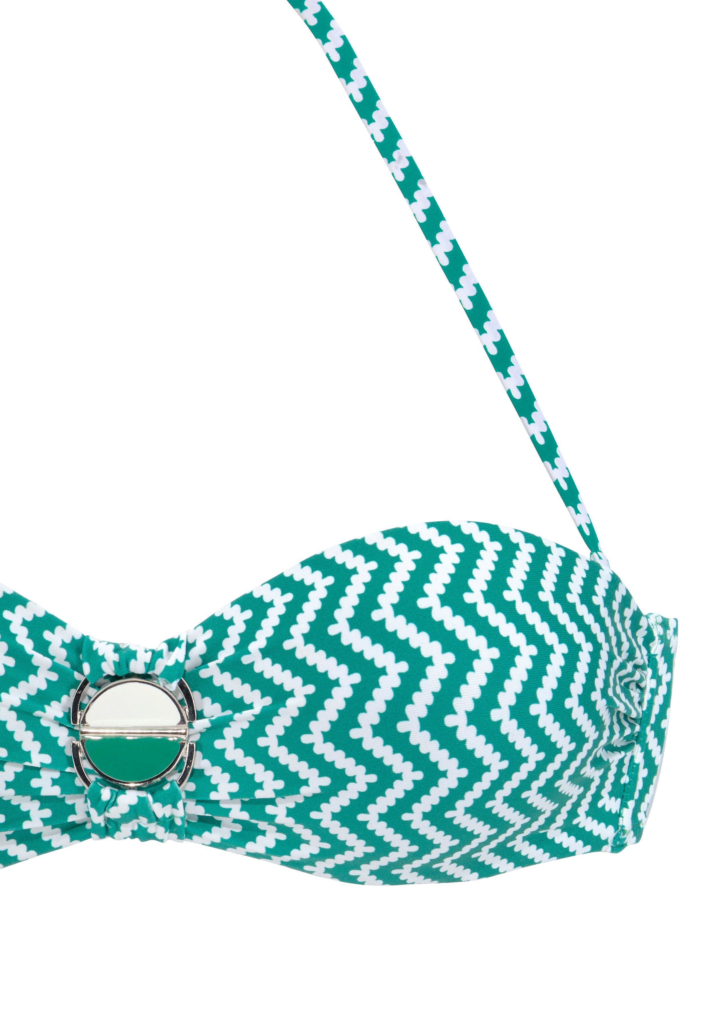 JETTE Bügel-Bandeau-Bikini mit Zier-Accessoires – Bild 3 von 5