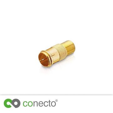conecto conecto F-Verbinder, F-Kupplung, F-Stecker Quick auf F-Buchse, Adapter SAT-Kabel