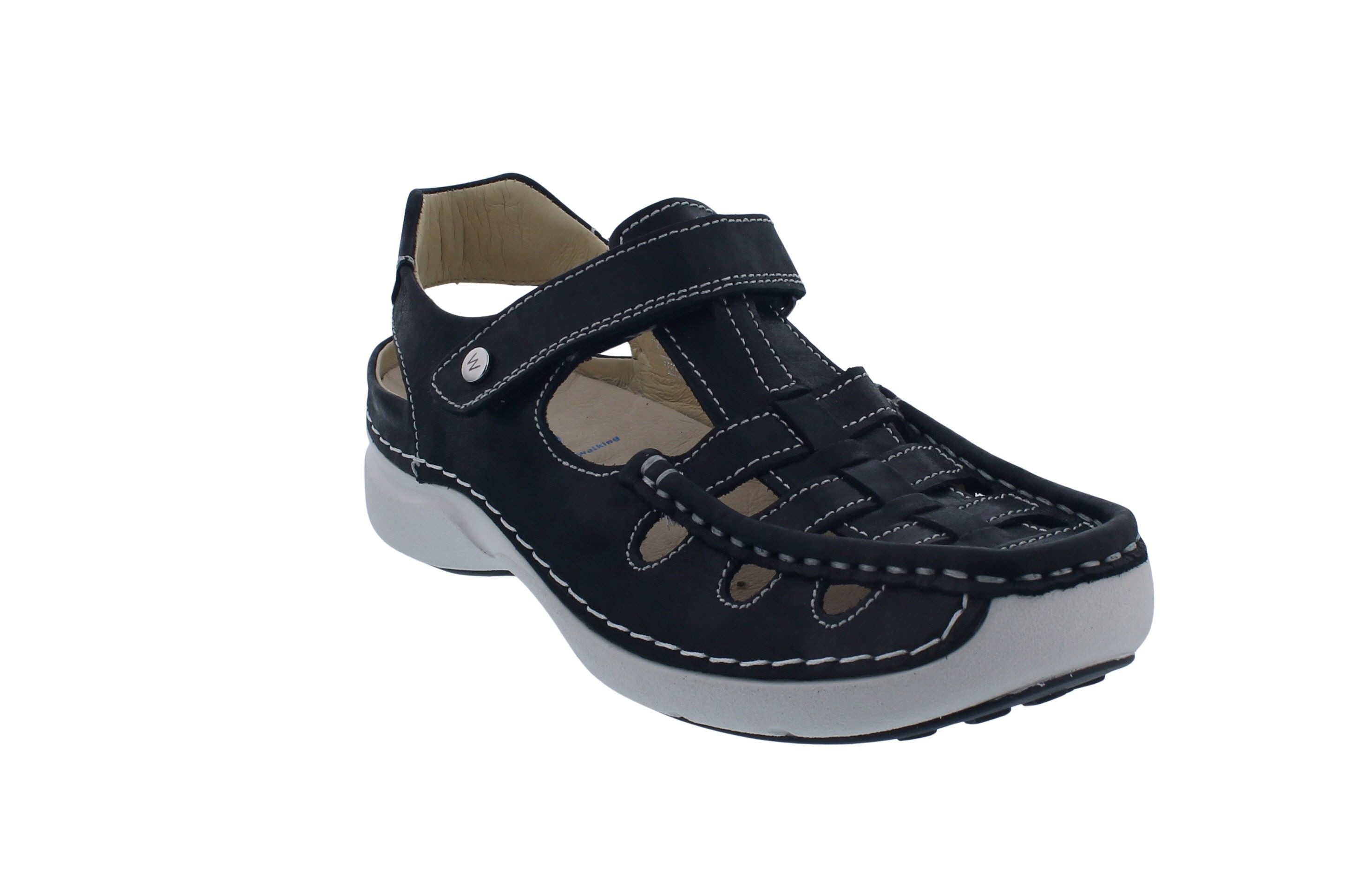 WOLKY Wolky Rolling Sun 0720436-070, Fantastic leather (Glattleder), Black s Klettschuh