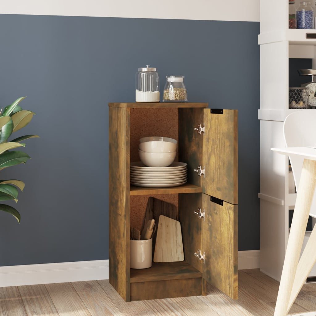 vidaXL Sideboard Sideboard Räuchereiche 30x30x70 cm günstig online kaufen