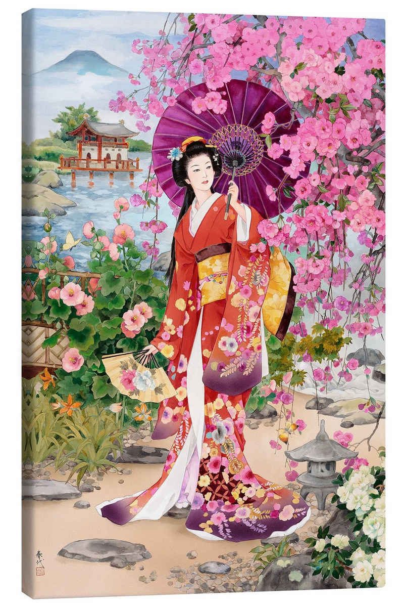 Posterlounge Leinwandbild Haruyo Morita, Der Sommer in Japan, Orientalisches Flair Malerei