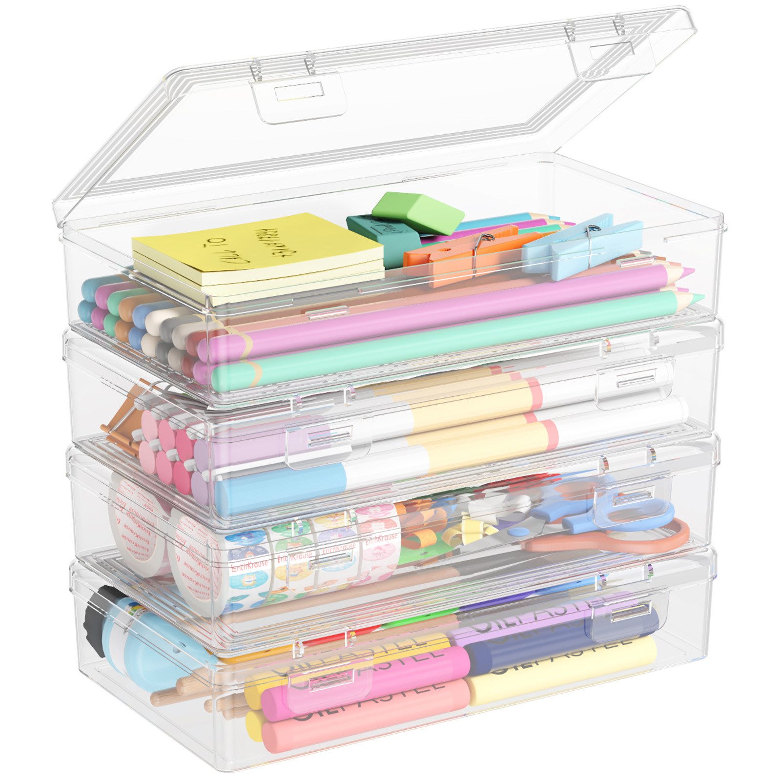 Lifewit Aufbewahrungsbox Stiftebox mit Snap-Dicht Deckel, günstig online kaufen
