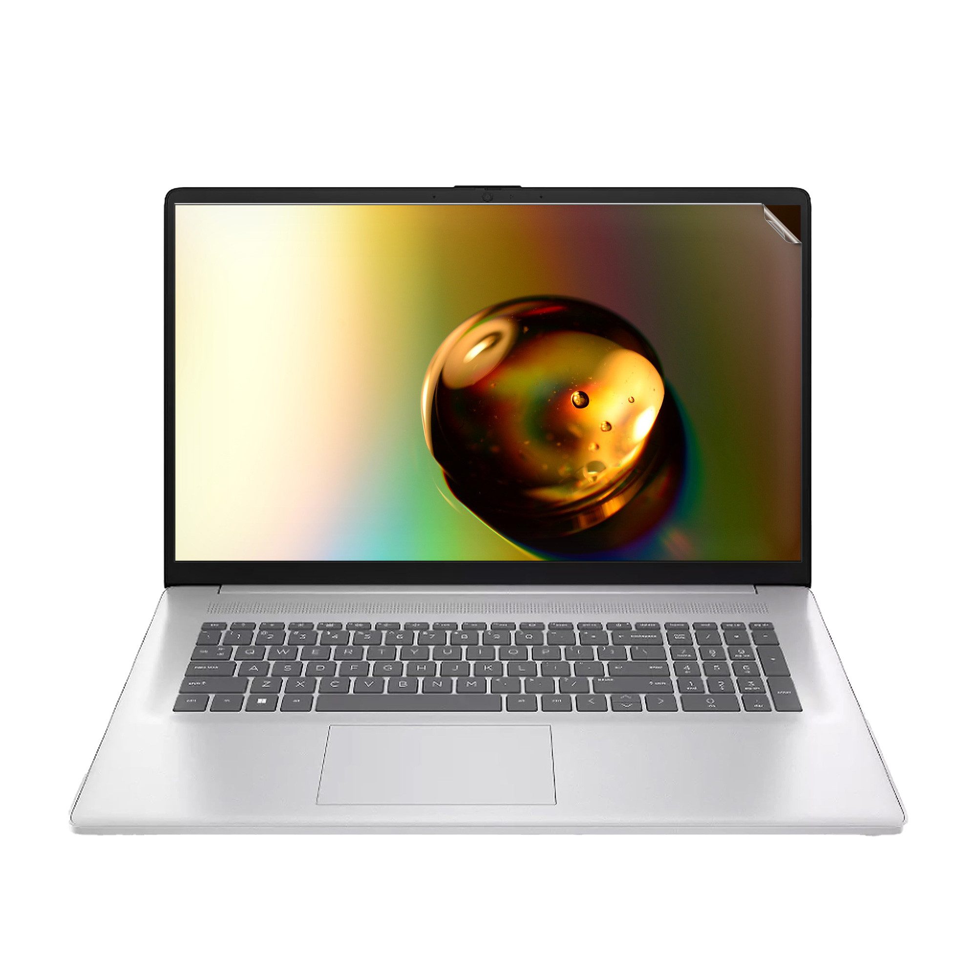 kwmobile Schutz-Set Folie matt für HP Windows11 HD+ 17.3" (9R3L8EA), Laptop Schutzfolie Displayschutz Anti-Fingerabdruck entspiegelt