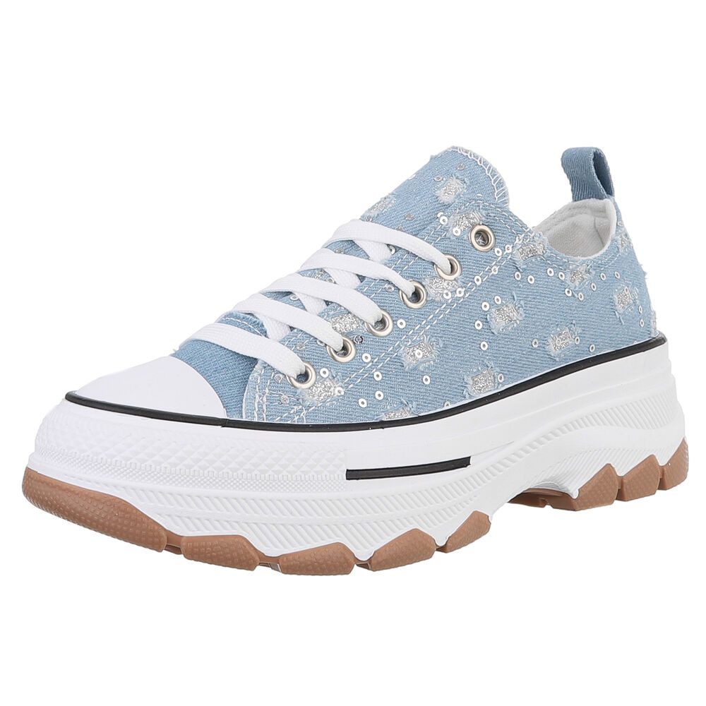 Ital-Design Damen Low-Top Freizeit Sneaker (88930407) Keilabsatz/Wedge Snea günstig online kaufen