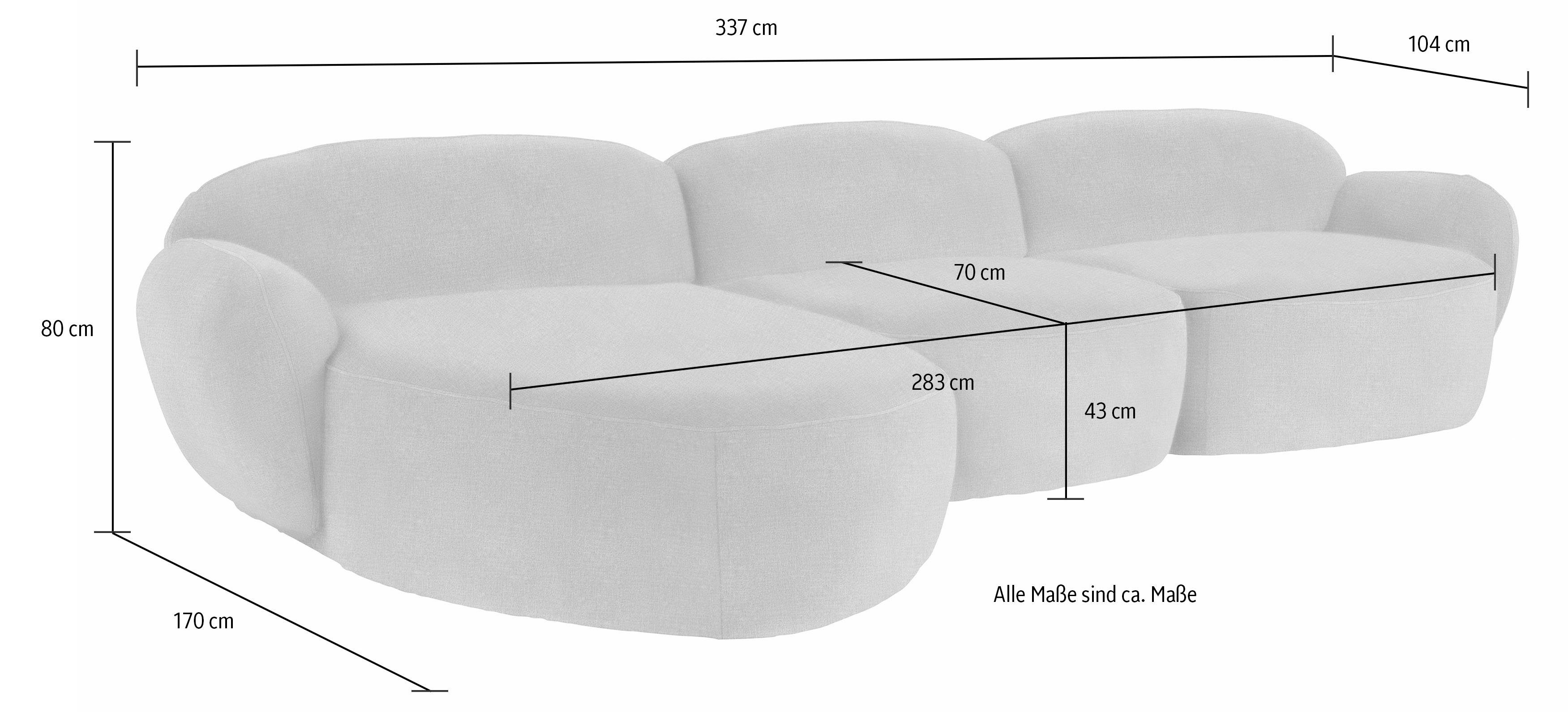 Bubble, Design durch im Memoryschaum, furninova komfortabel skandinavischen Ecksofa