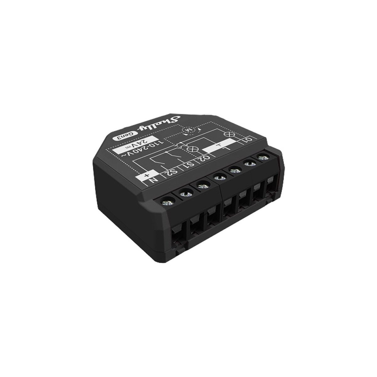 Shelly Solarmodul Shelly Plus 2PM Gen3 2-Kanal-WLAN-Schaltaktor, 3680 W, (Packung, Umfangreiches Zubehör enthalten), Matter-zertifiziert und misst den Stromverbrauch beider Kanäle