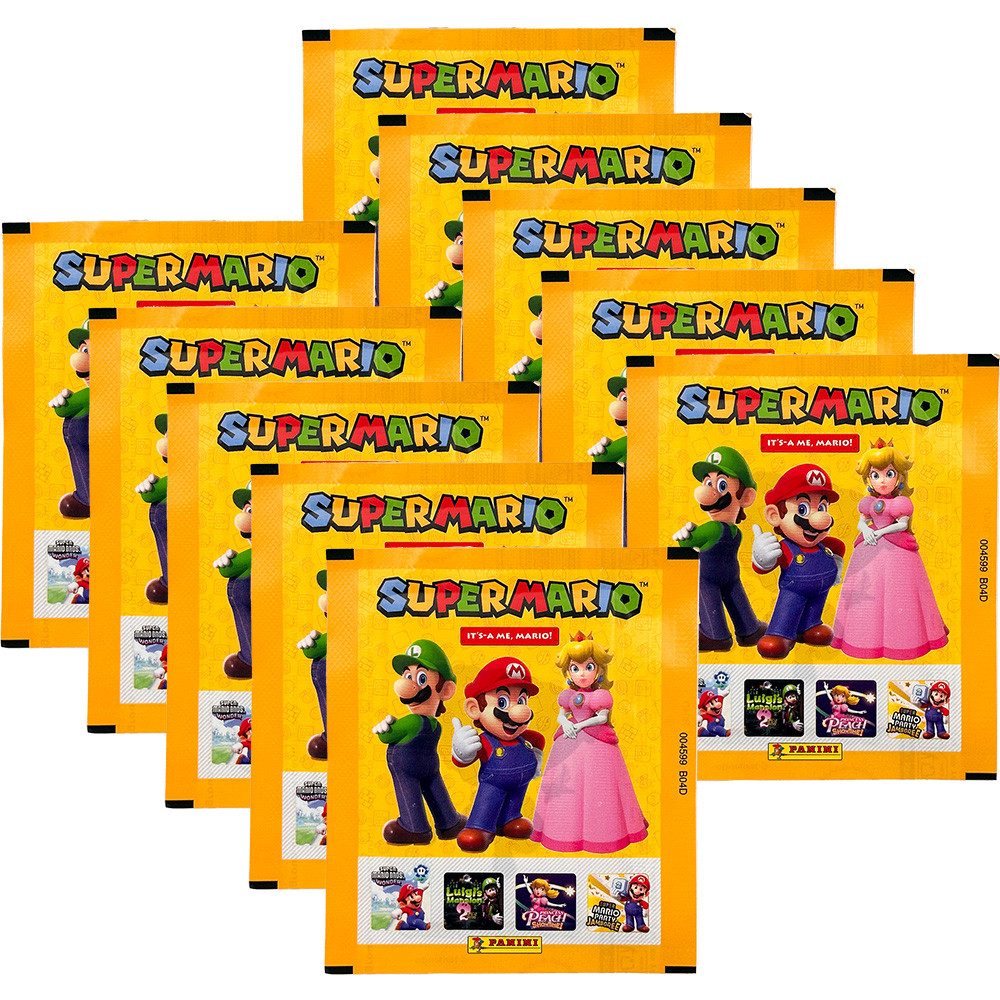Panini Sammelkarte Panini Super Mario - Its-A Me, Mario (2025) - Sammelsticker - 10 Tüten