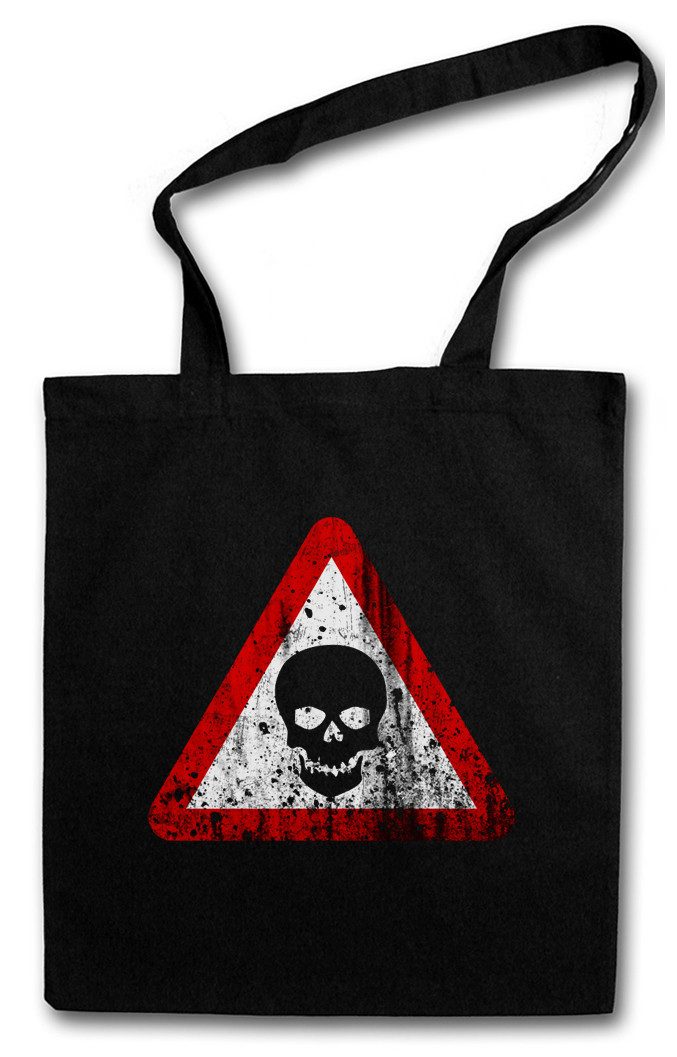 Beuteltasche Skull Sign Stofftasche Gothic HorrorSchädel Medieval LARP Lovecraft