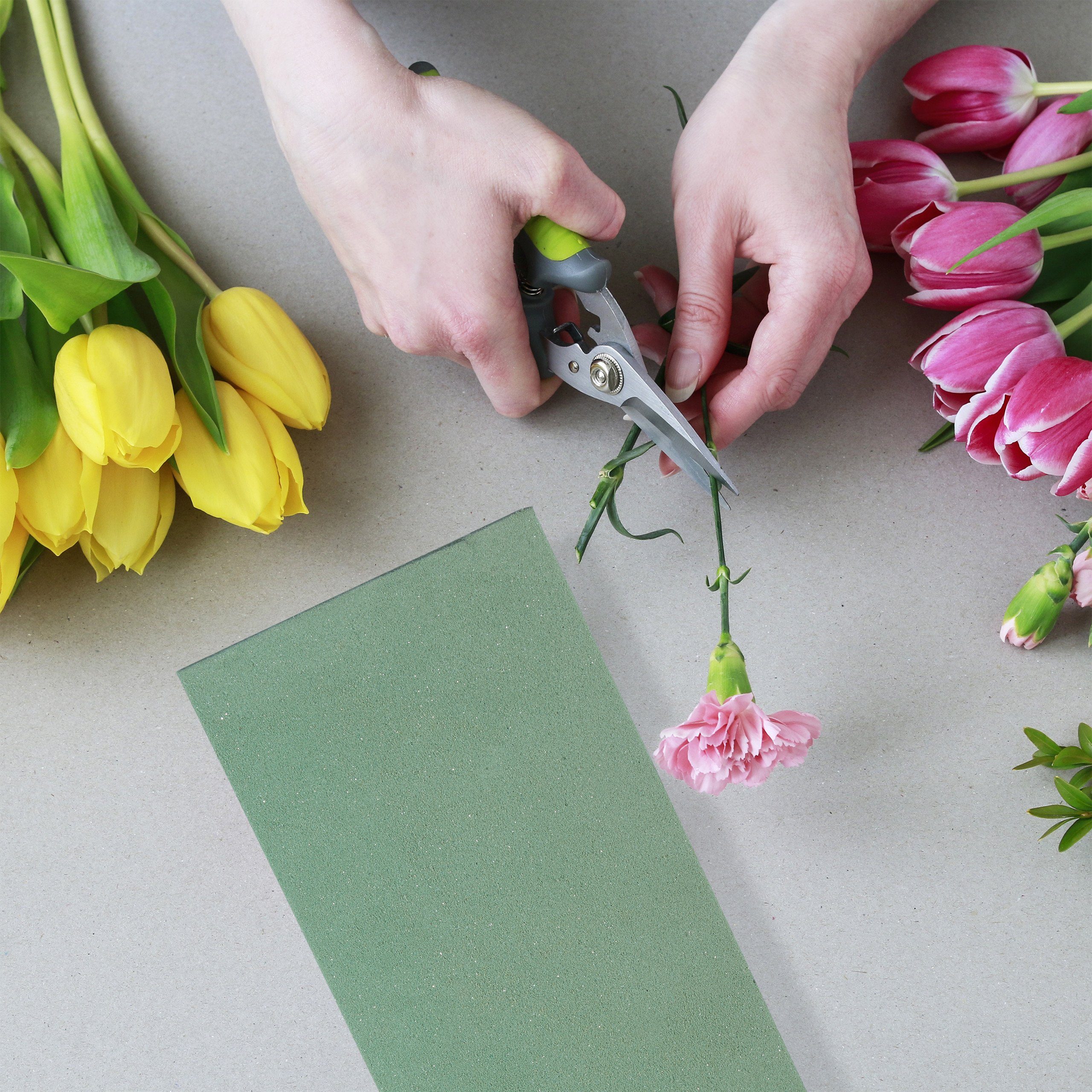 relaxdays Schaumgummi 6 x Steckschaum für Frischblumen