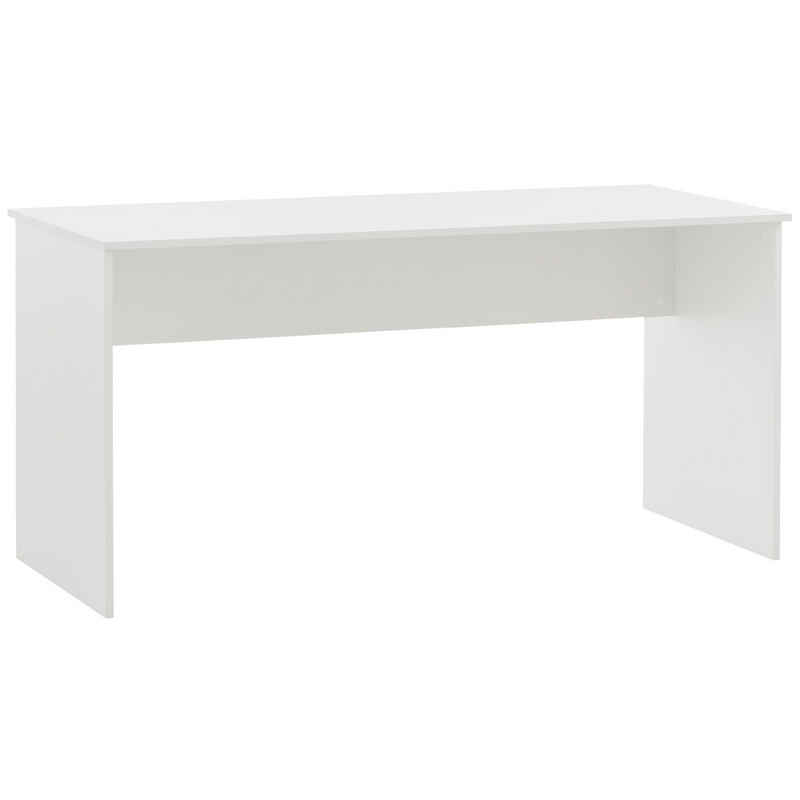 Lomadox Schreibtisch BRAGA-80, Büro Tisch Arbeitstisch Büromöbel weiß 150x73,6x65 cm