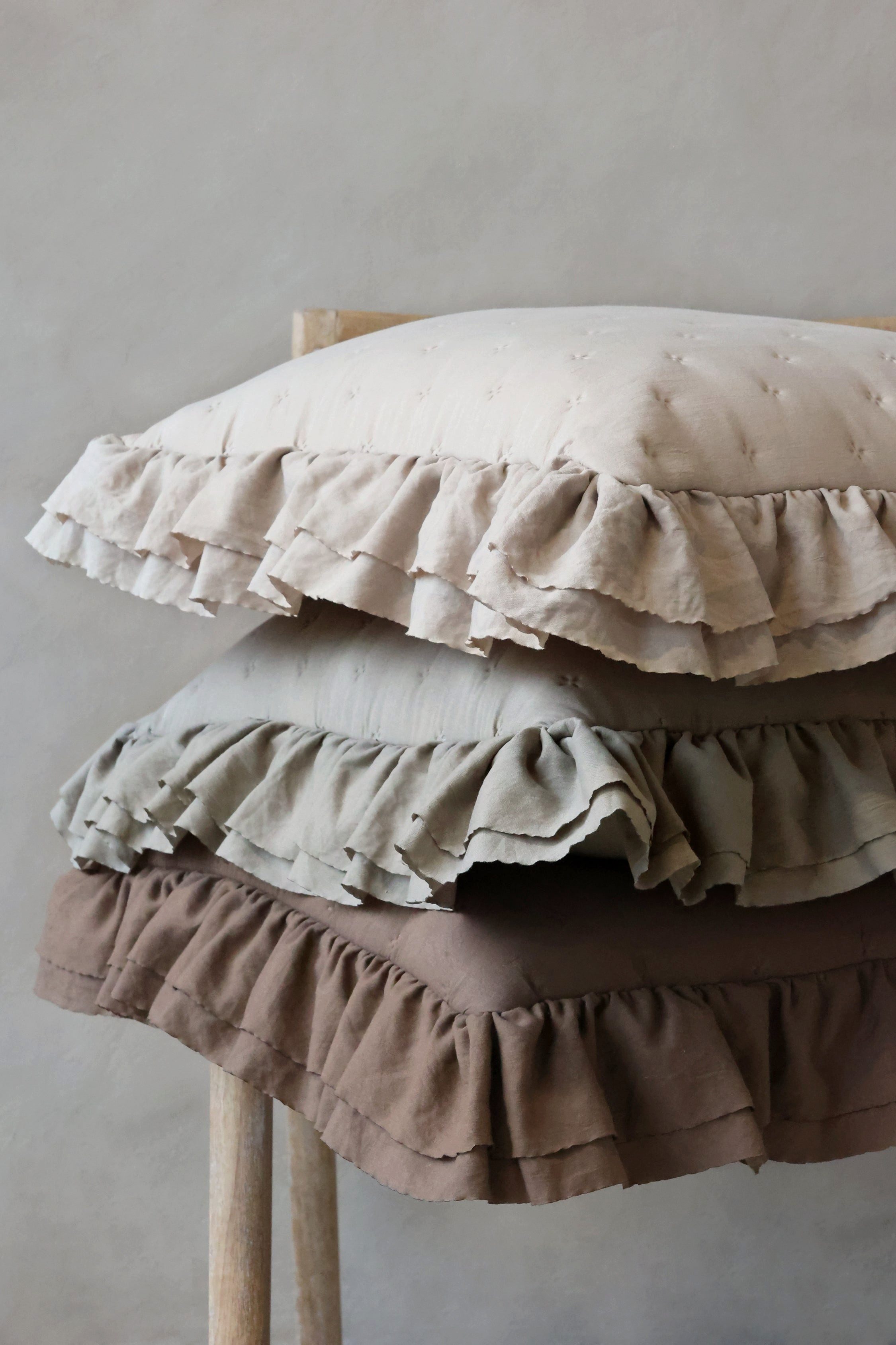 Chic Antique Kissenbezug Chic Antique Aix Soft Kissebezug in Beige