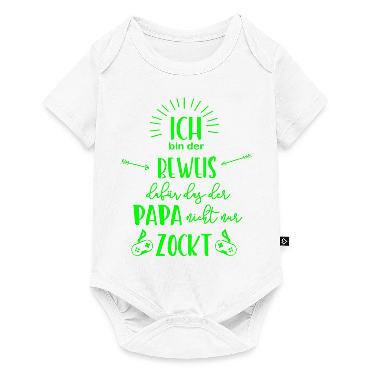 Kurzarmbody Der Beweis Dass Der Papa Nicht Nur Zockt Kurzarm Tages Baby Body